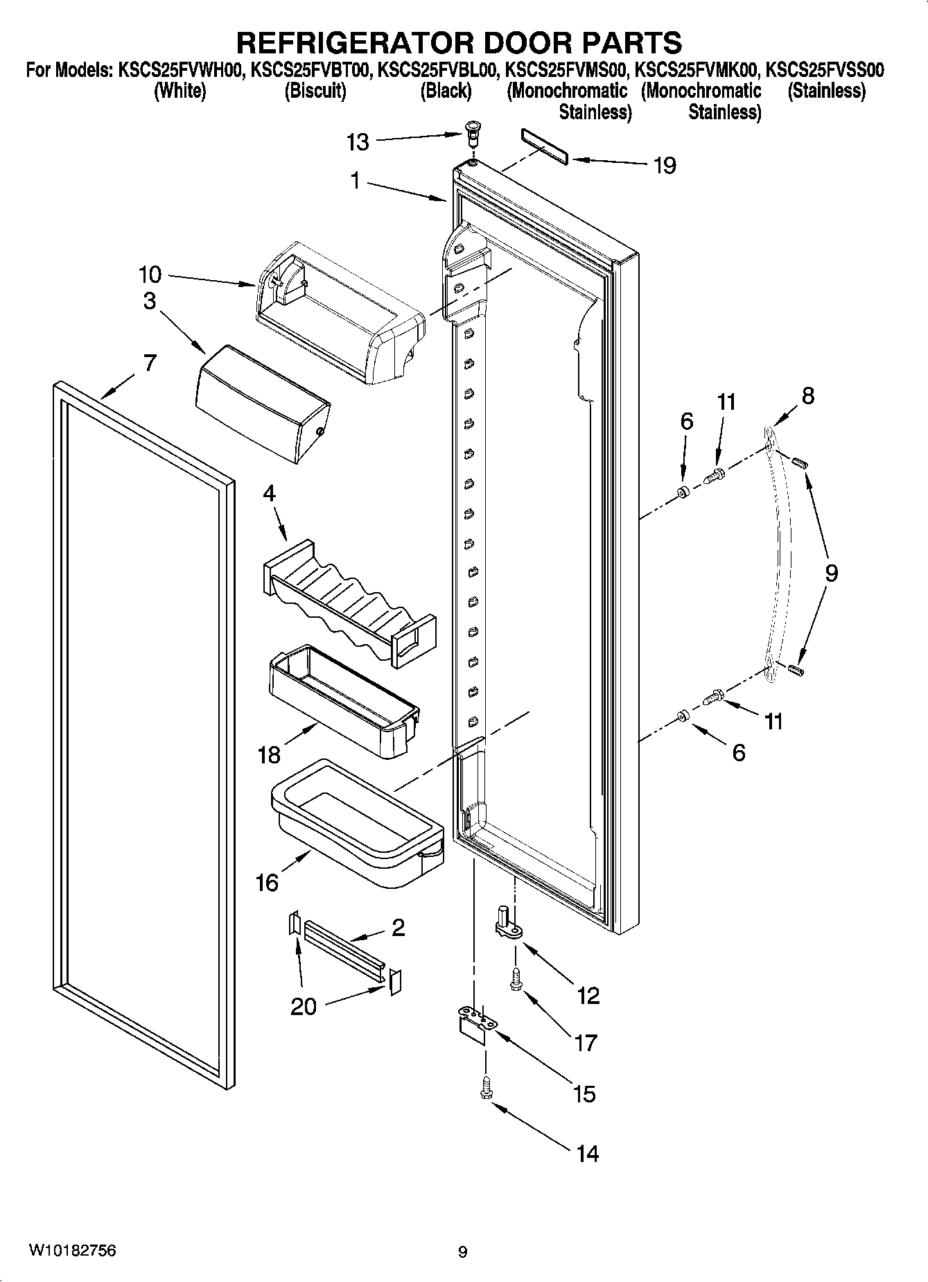 06 - REFRIGERATOR DOOR PARTS