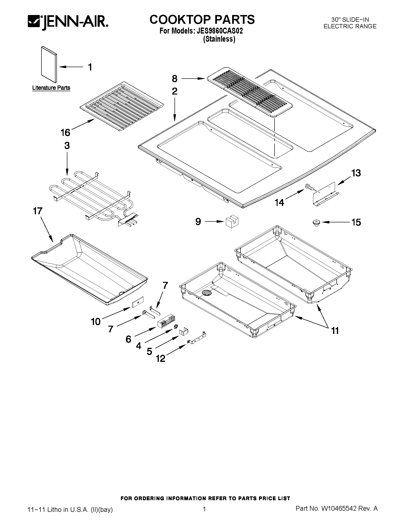01 - COOKTOP PARTS
