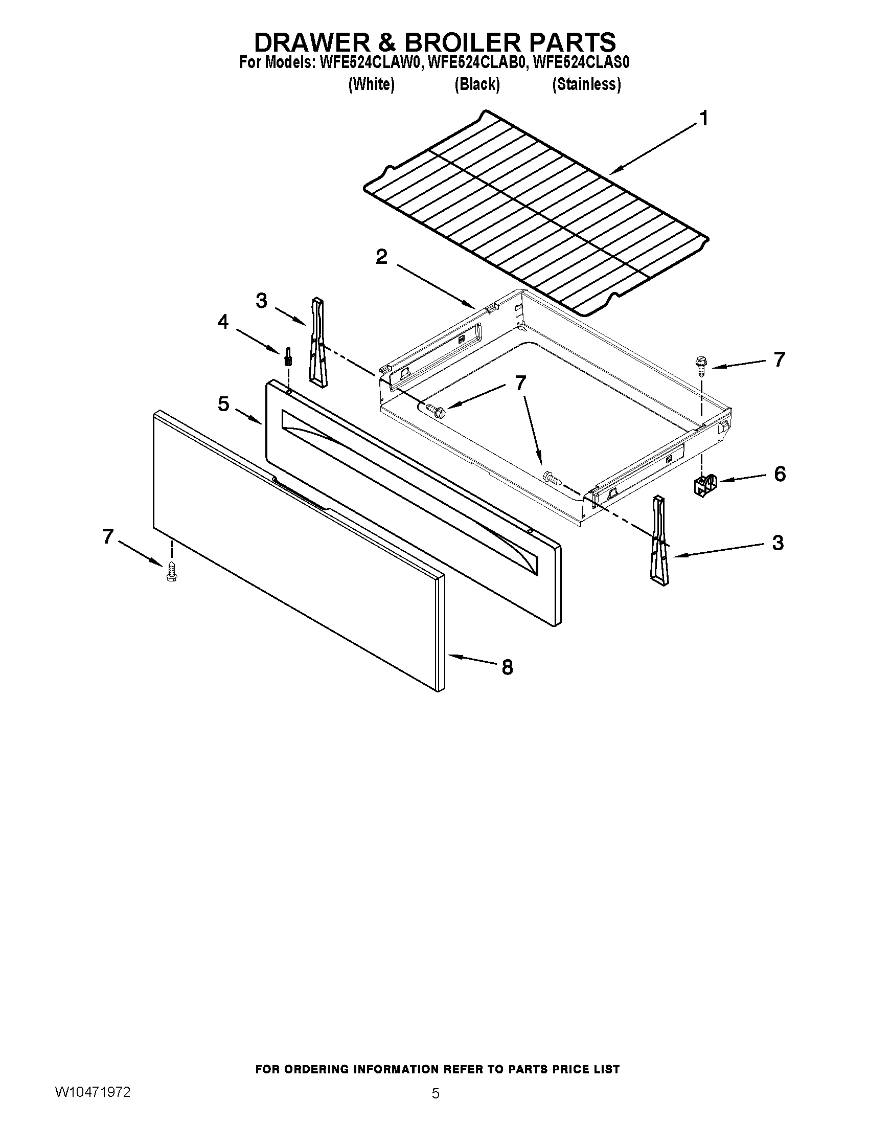 04 - DRAWER & BROILER PARTS