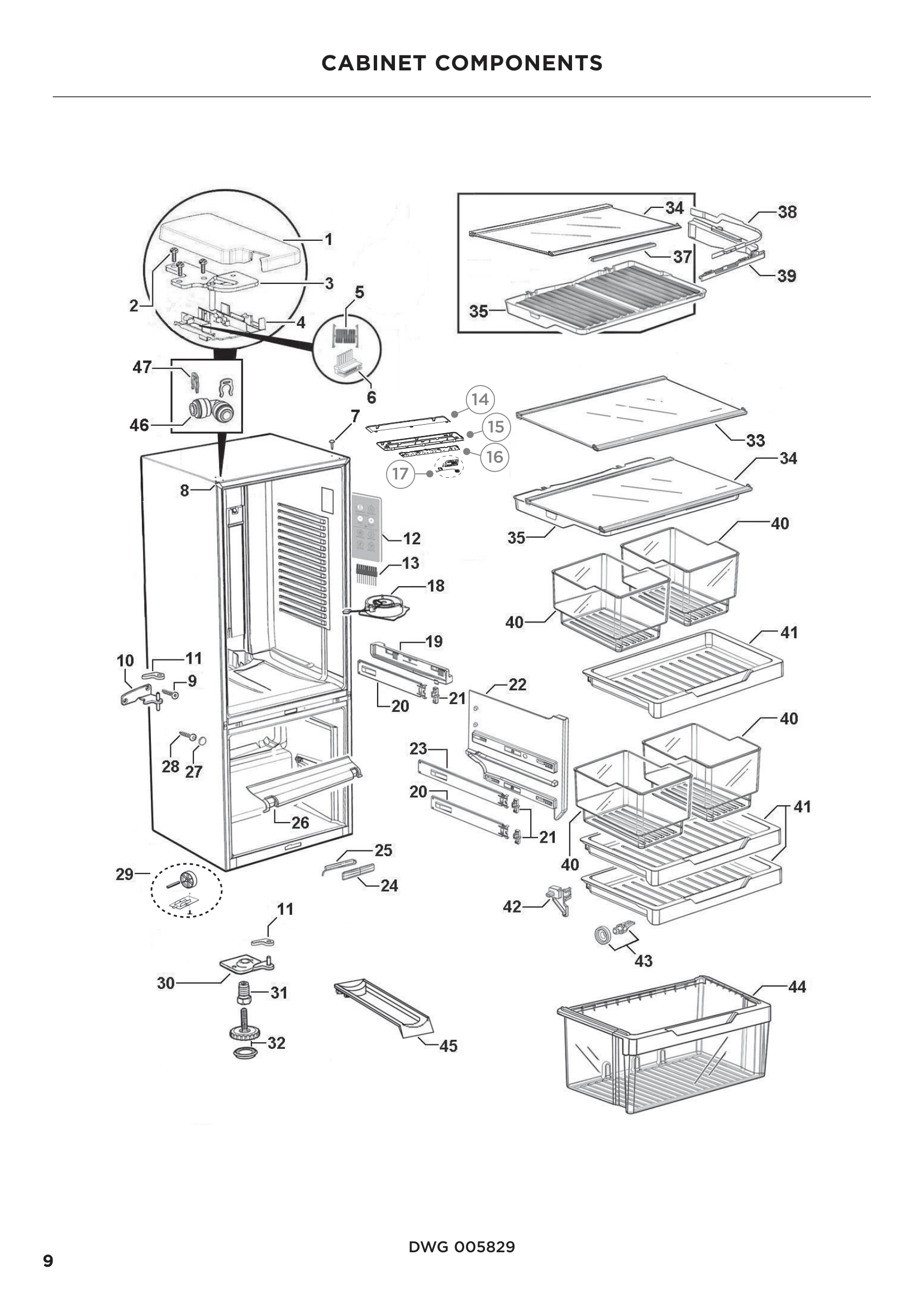 CABINET COMPONENTS