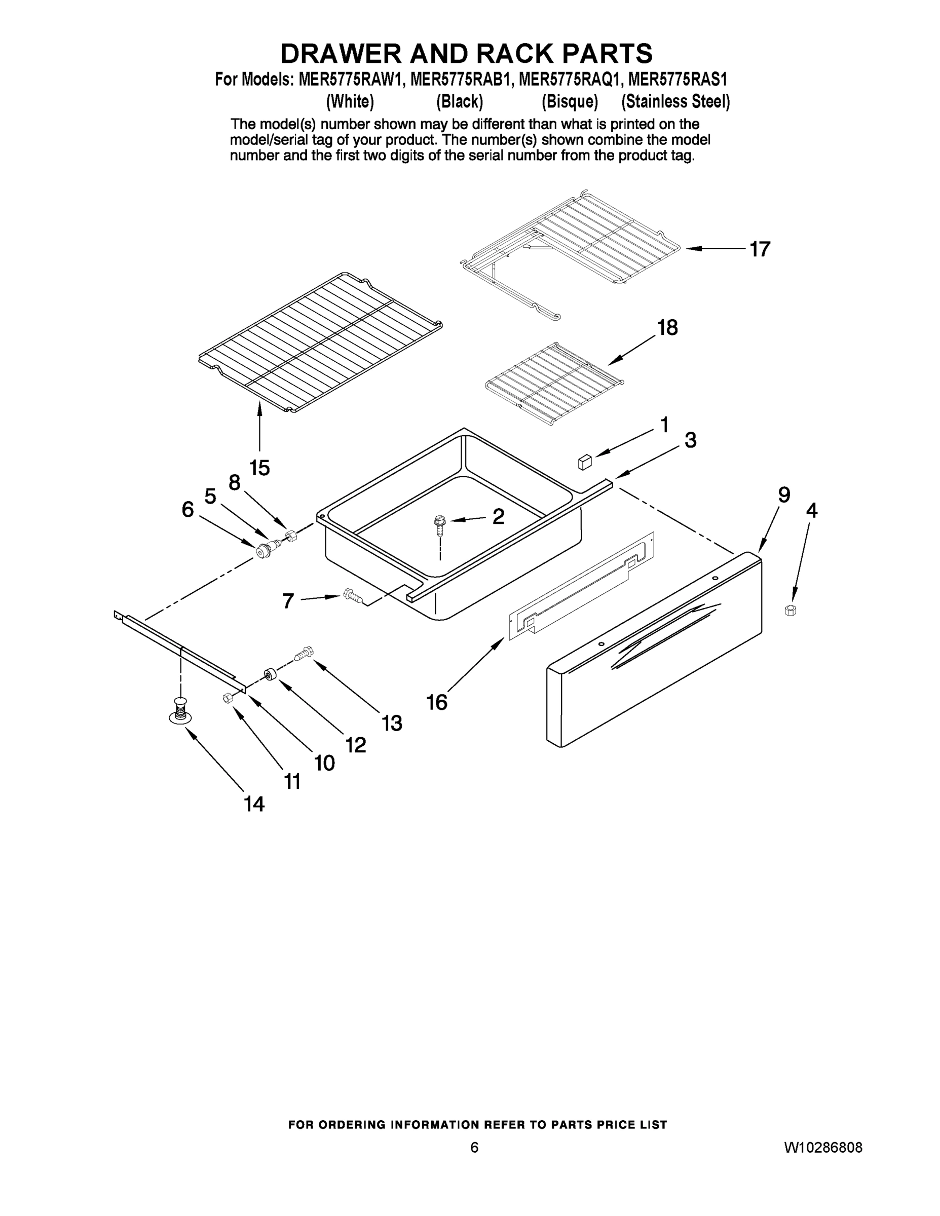 05 - DRAWER AND RACK PARTS