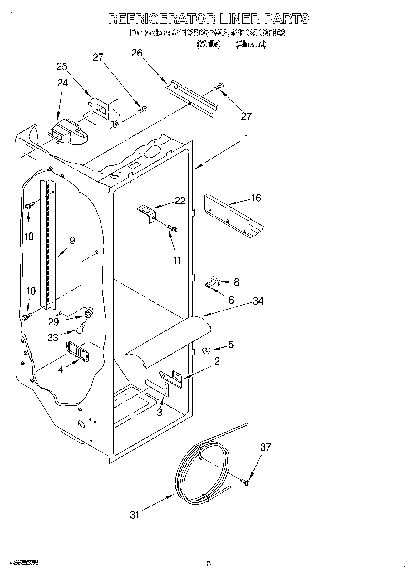02 - REFRIGERATOR LINER