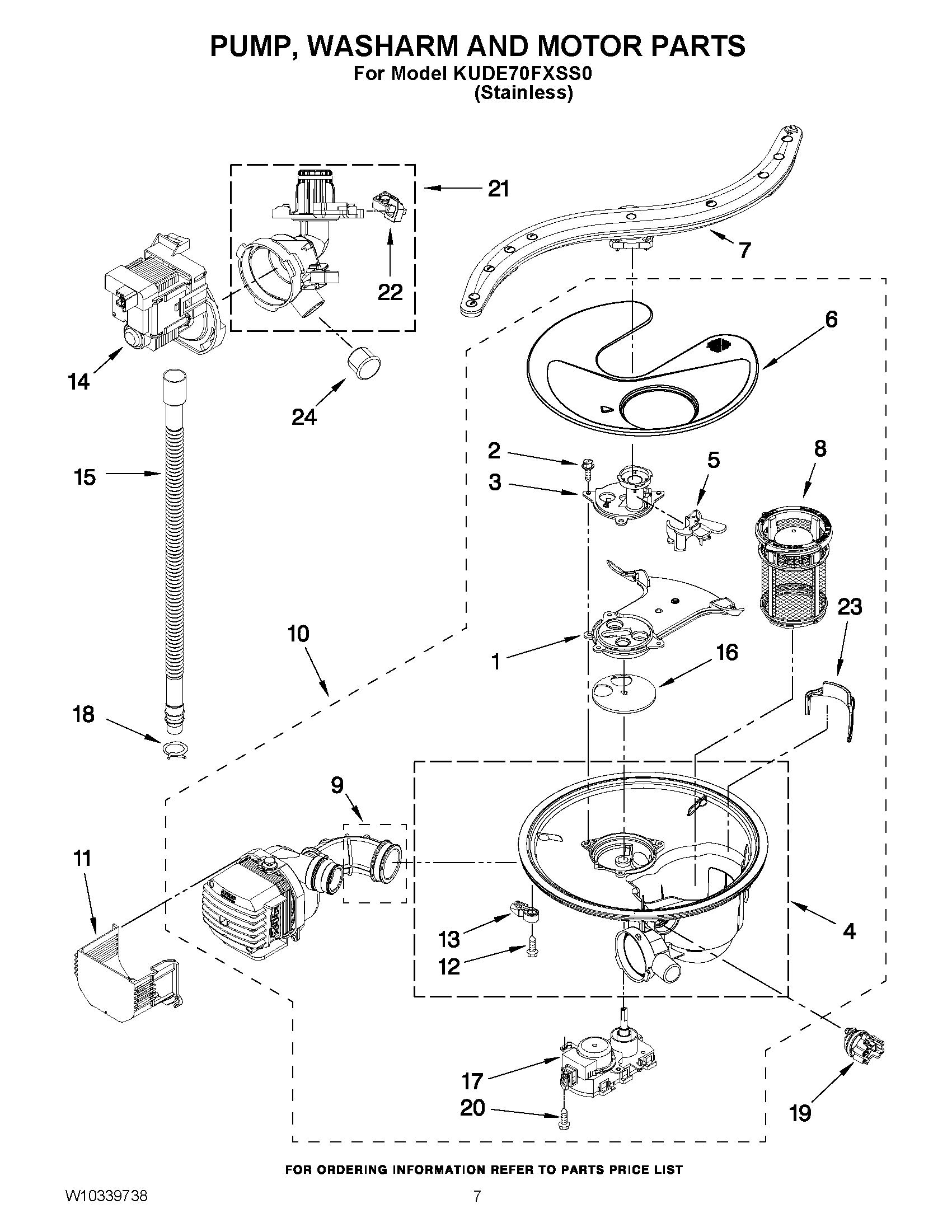 06 - PUMP, WASHARM AND MOTOR PARTS