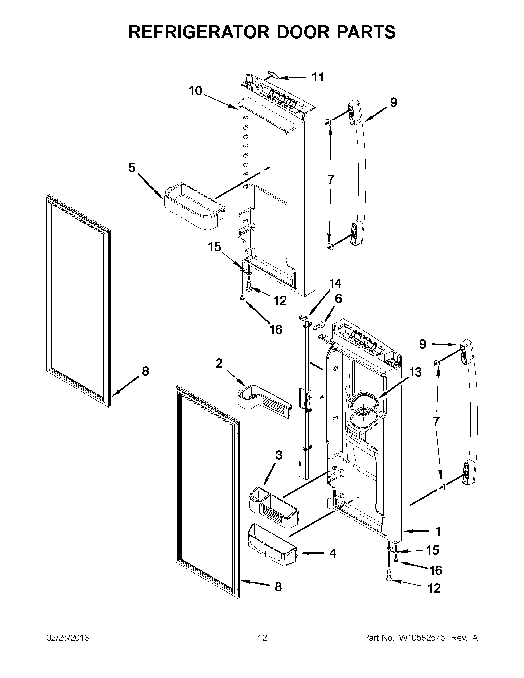06 - REFRIGERATOR DOOR PARTS