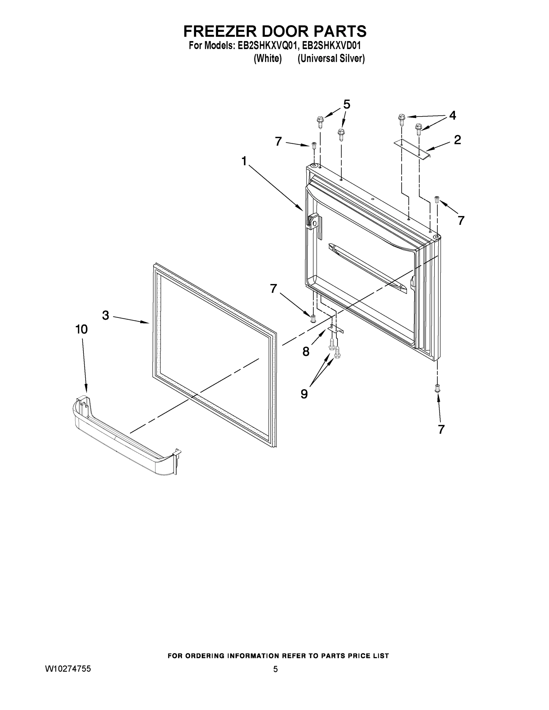 03 - FREEZER DOOR PARTS