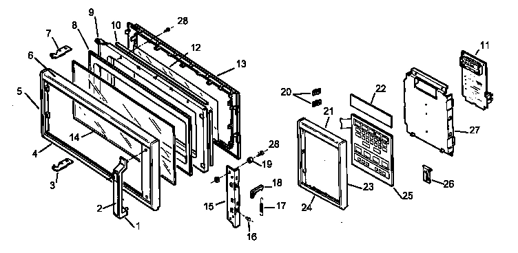02 - DOOR/CONTROL PANEL ASSY