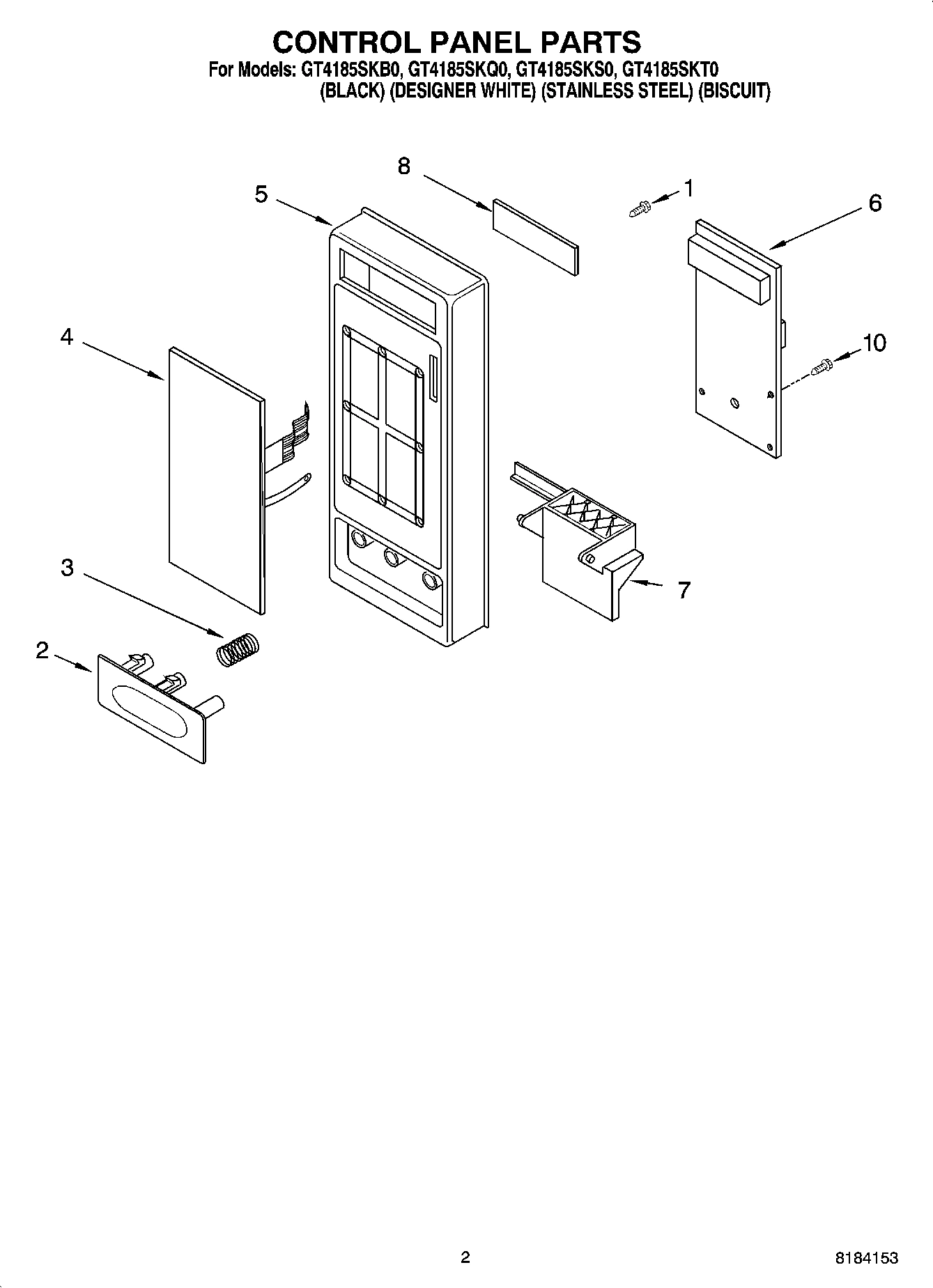 02 - CONTROL PANEL PARTS