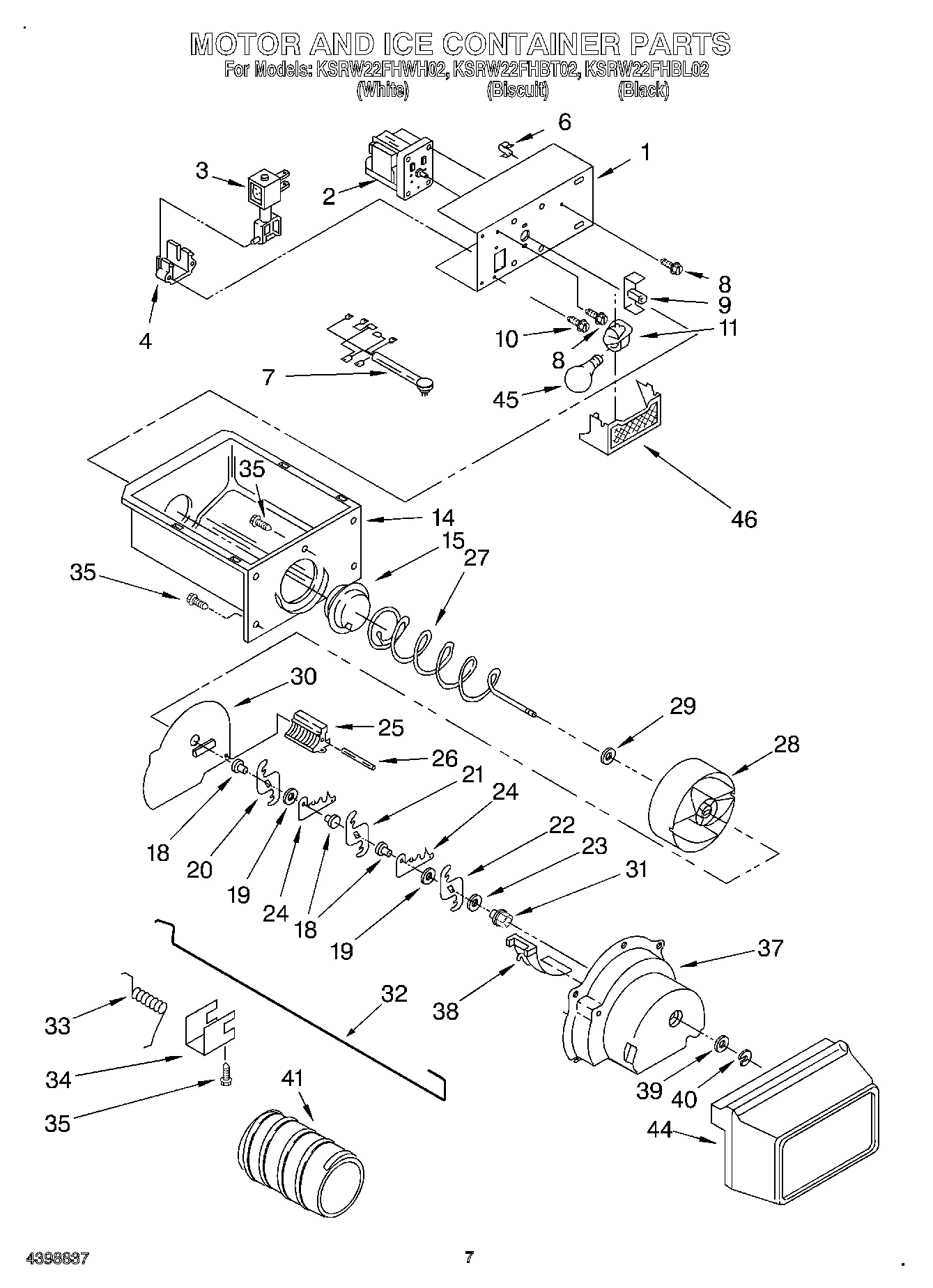 05 - MOTOR AND ICE CONTAINER