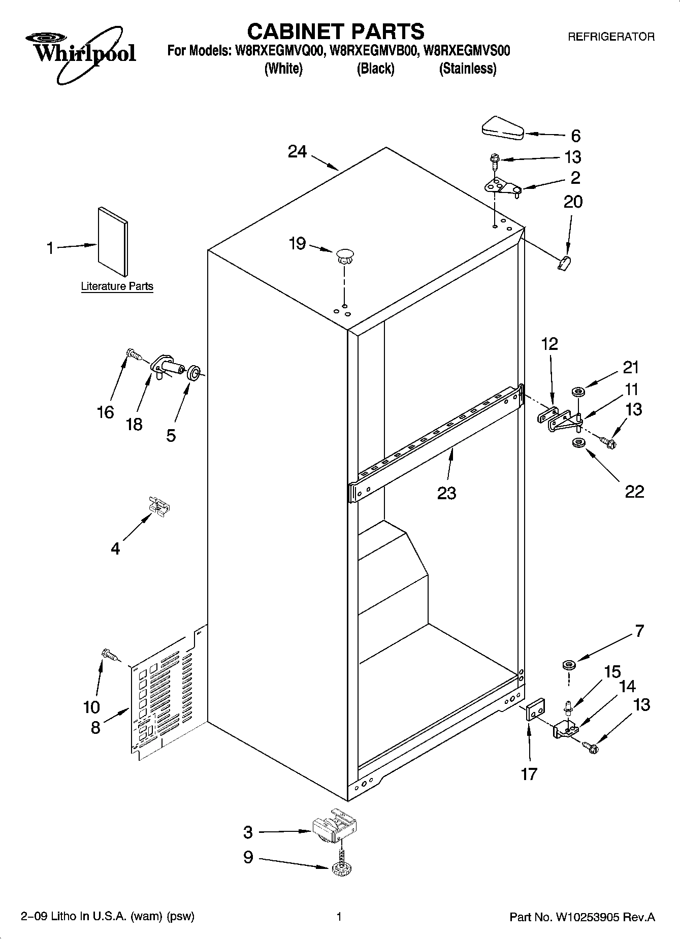 01 - CABINET PARTS