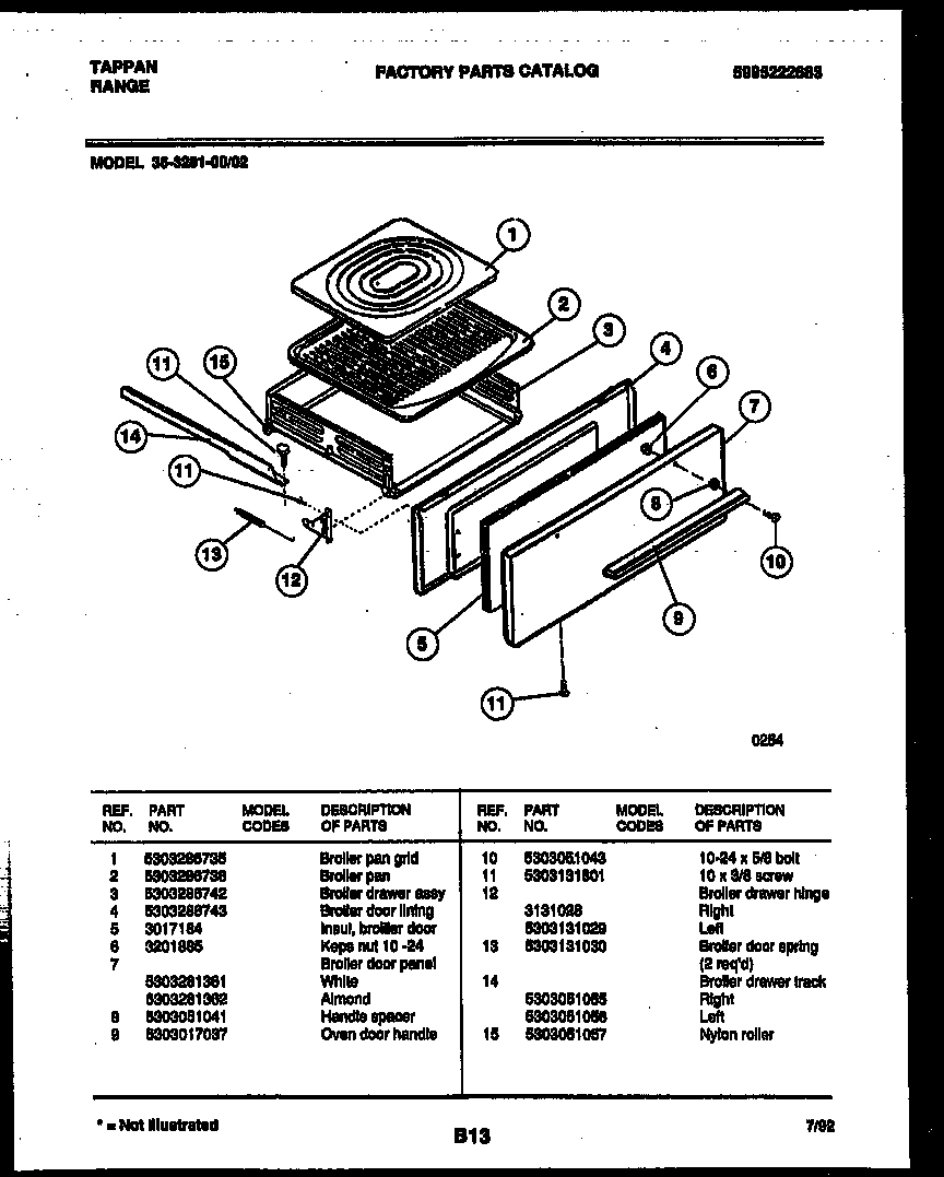 05 - BROILER DRAWER PARTS