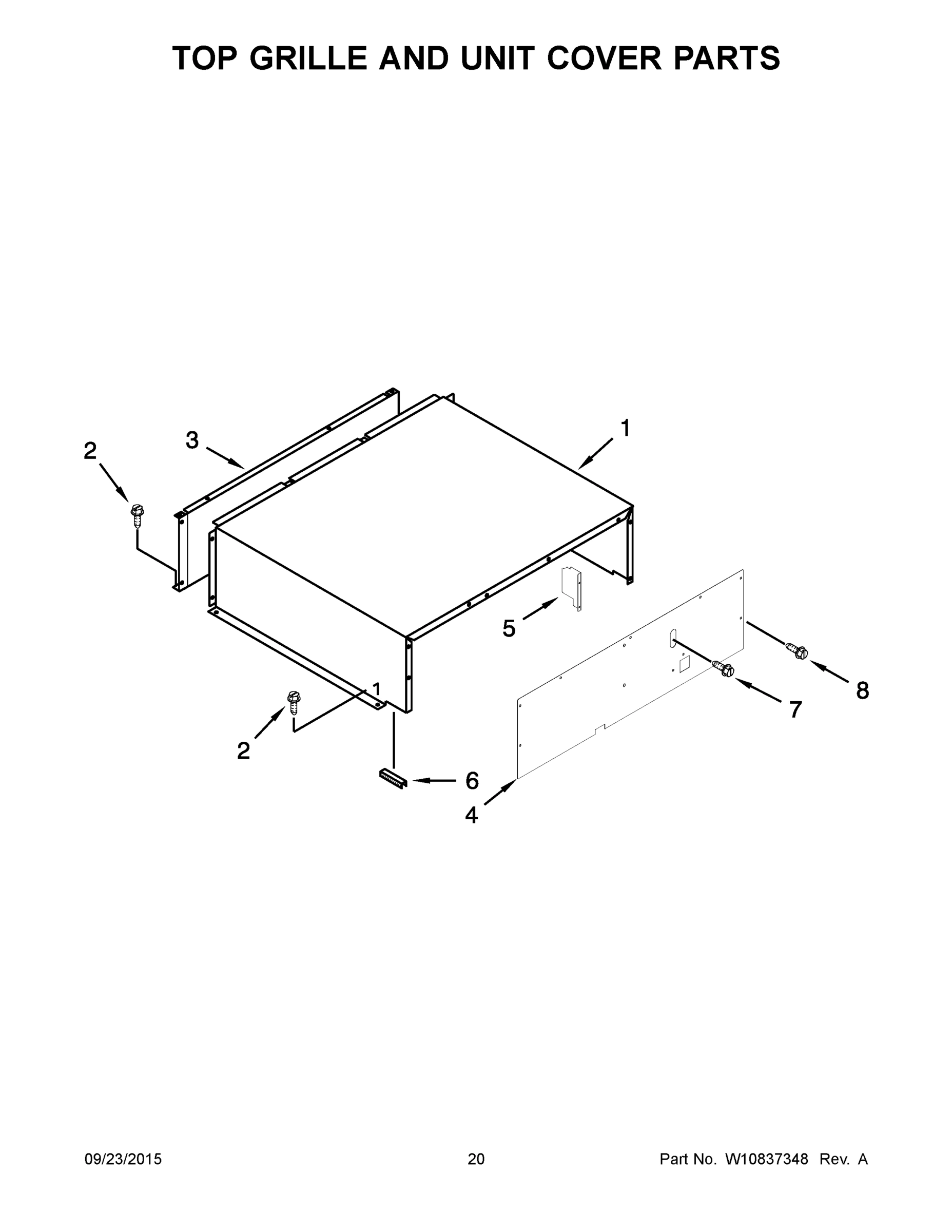 11 - TOP GRILLE AND UNIT COVER PARTS