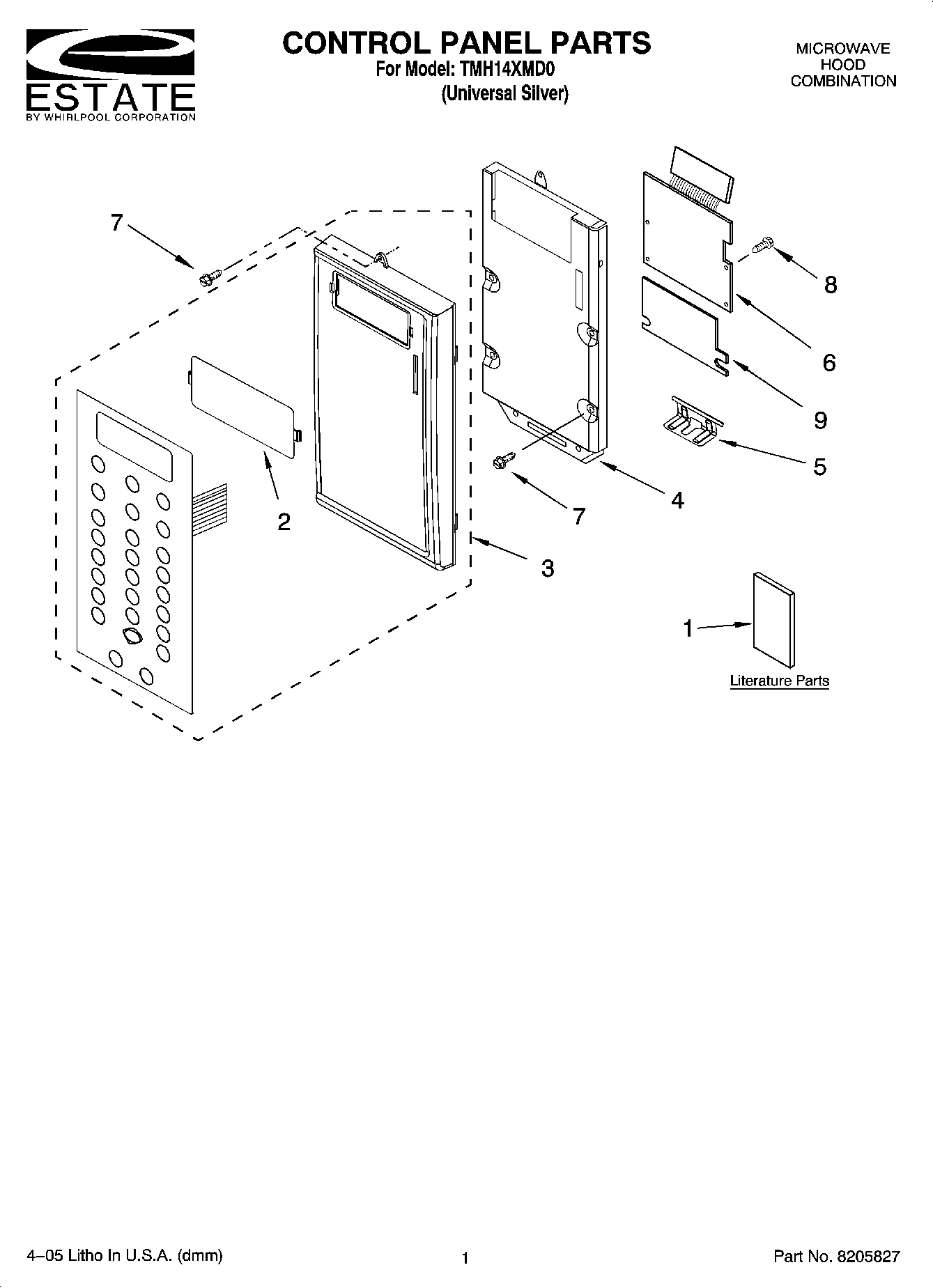 01 - CONTROL PANEL PARTS