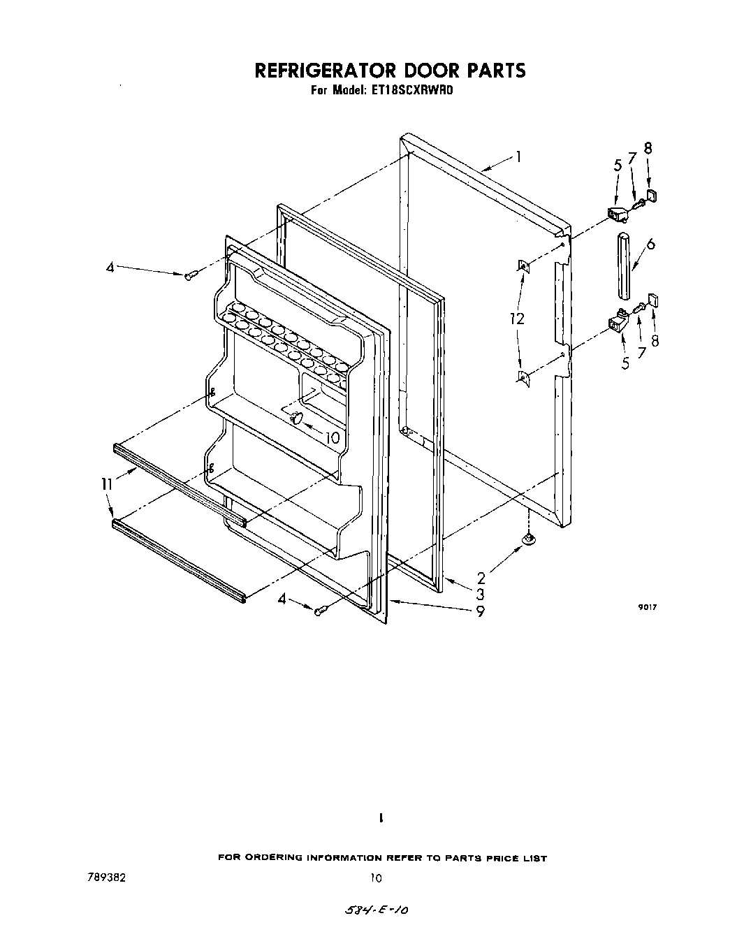 08 - REFRIGERATOR DOOR , NOT ILLUSTRATED