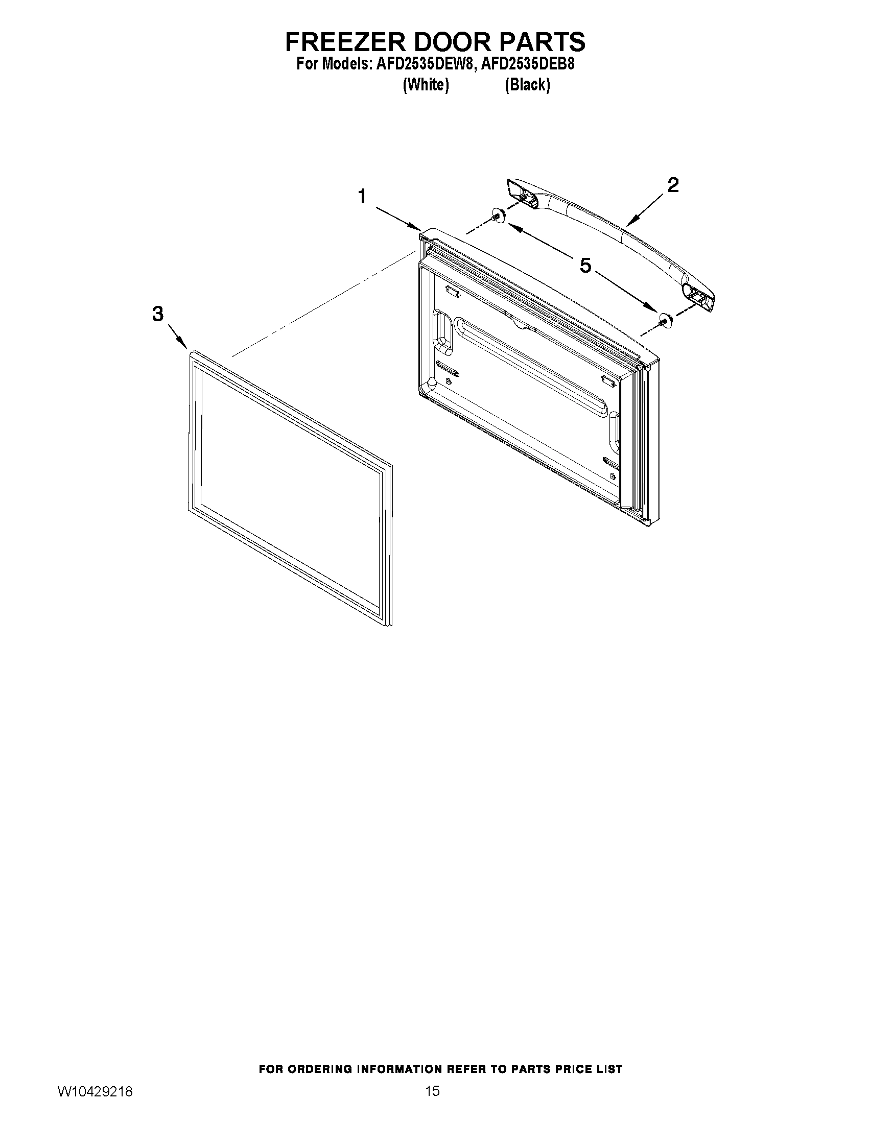 08 - FREEZER DOOR PARTS