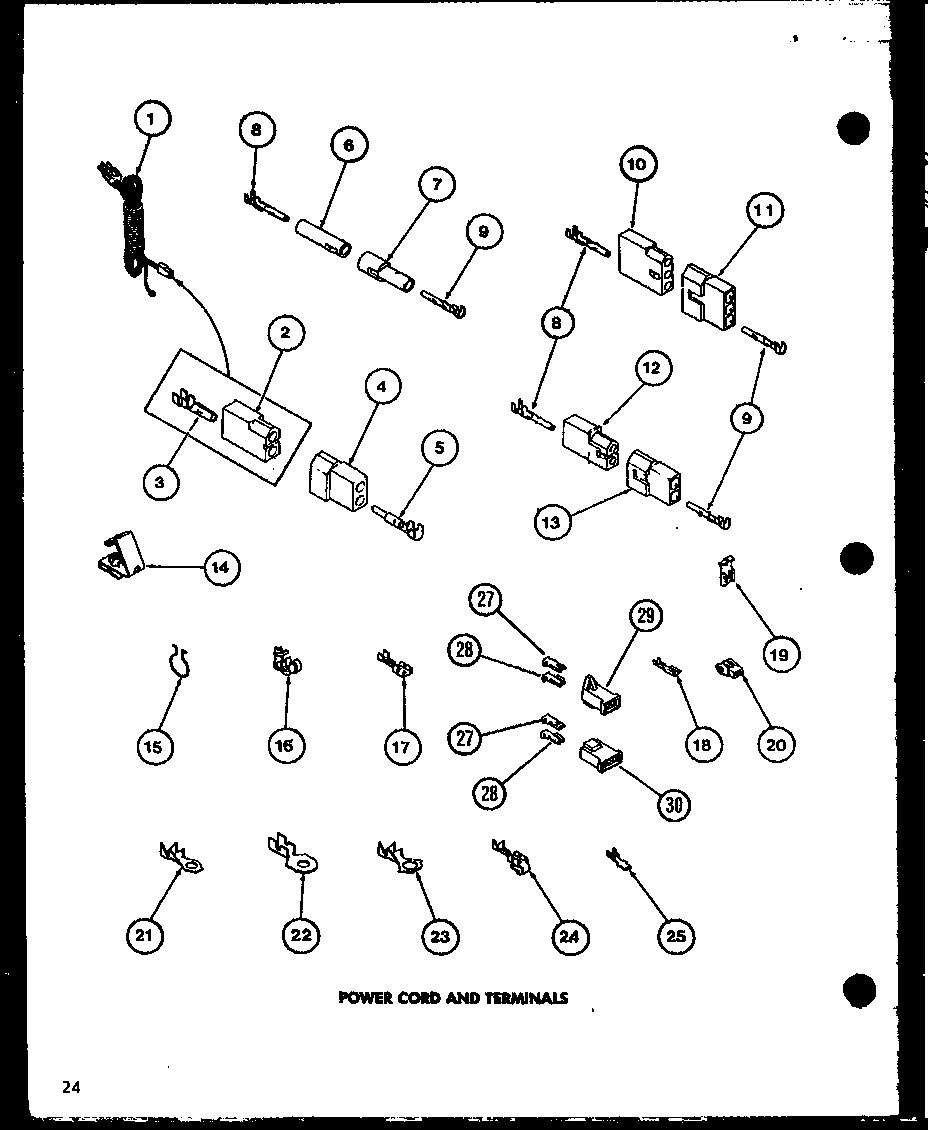 06 - POWER CORD AMD TERMINALS
