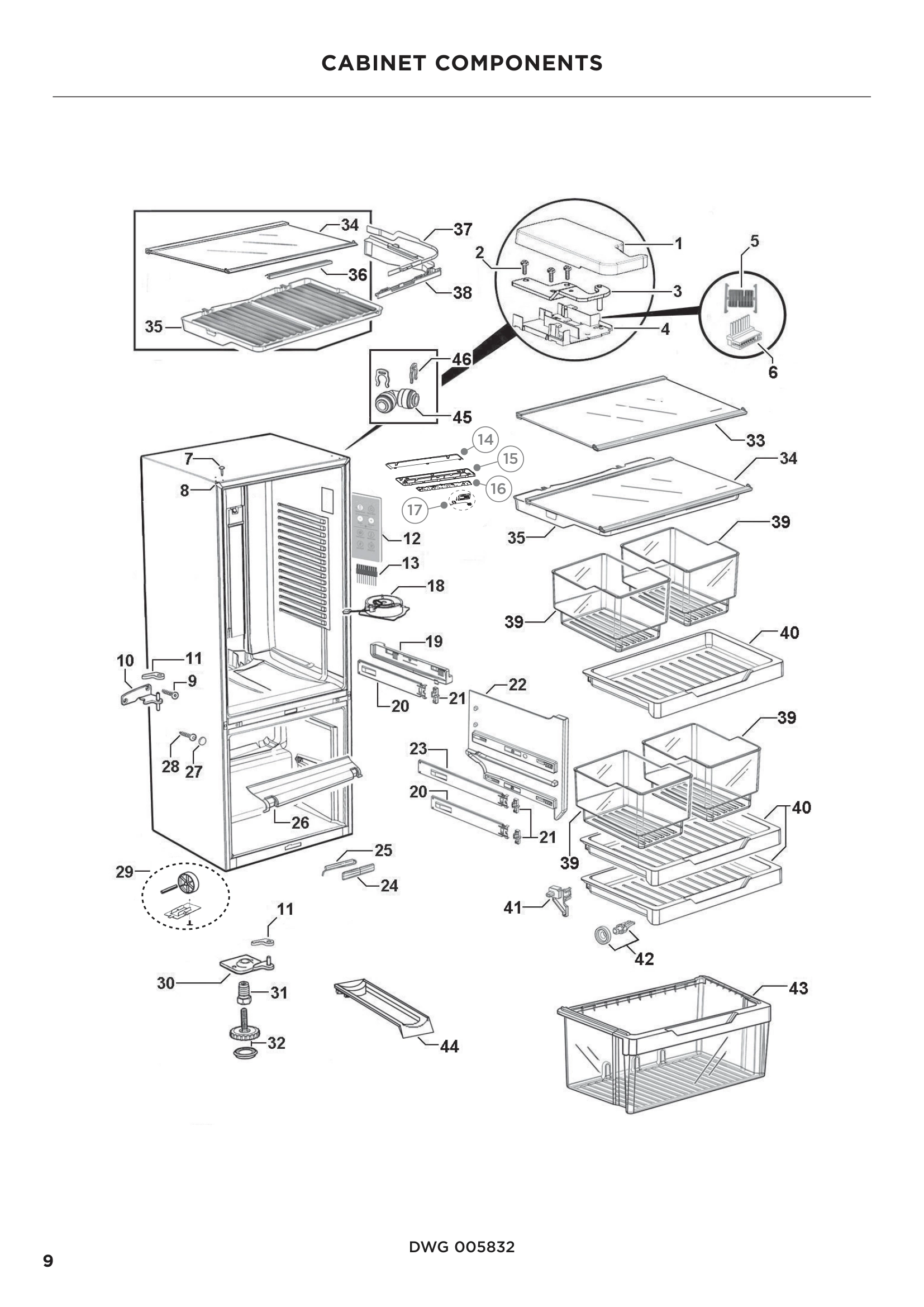 CABINET COMPONENTS