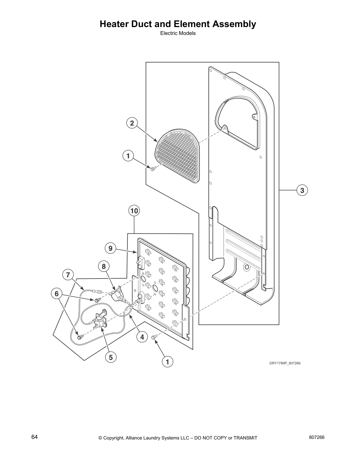 Heater Duct and Element Assembly