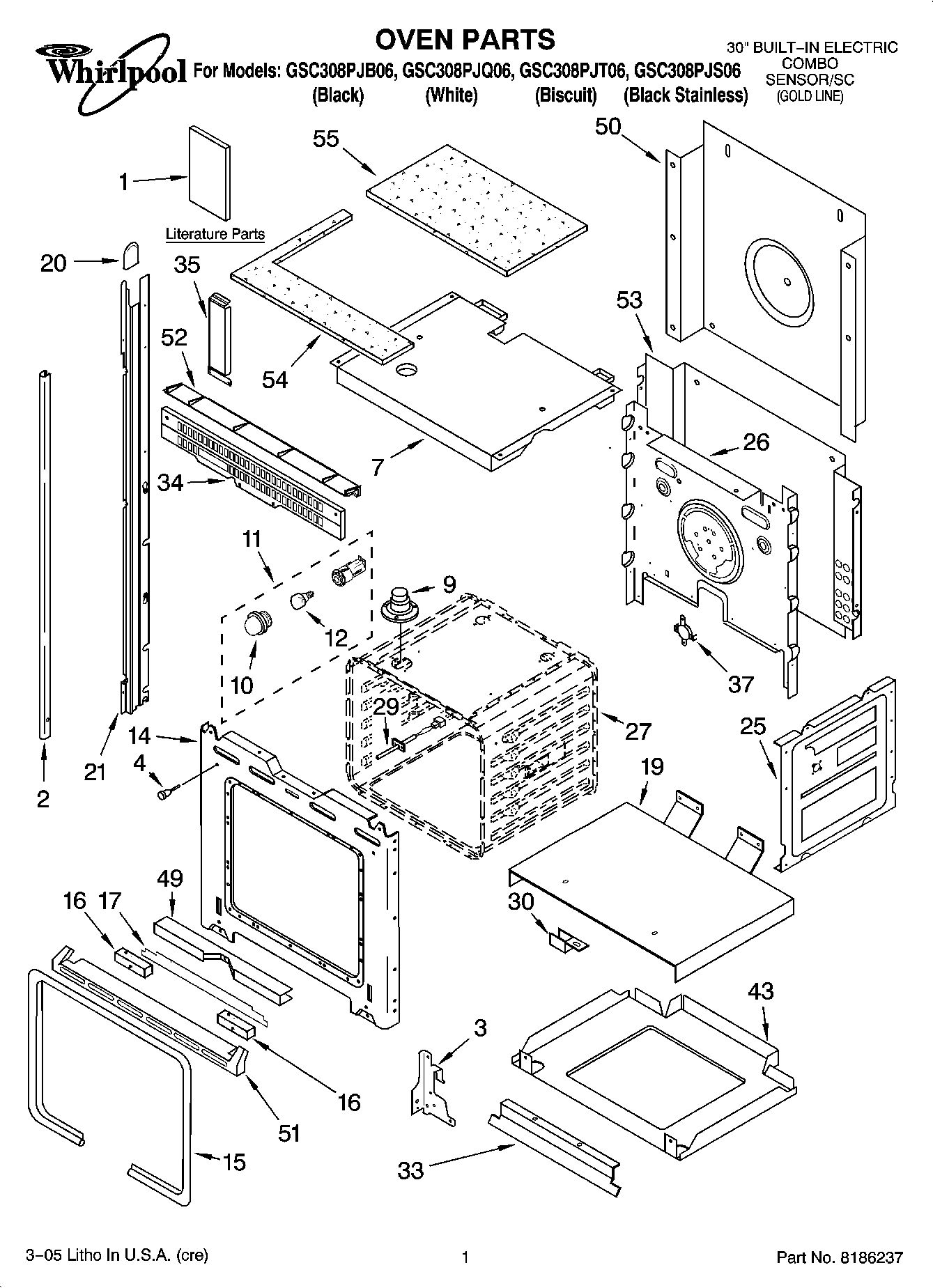 01 - OVEN PARTS
