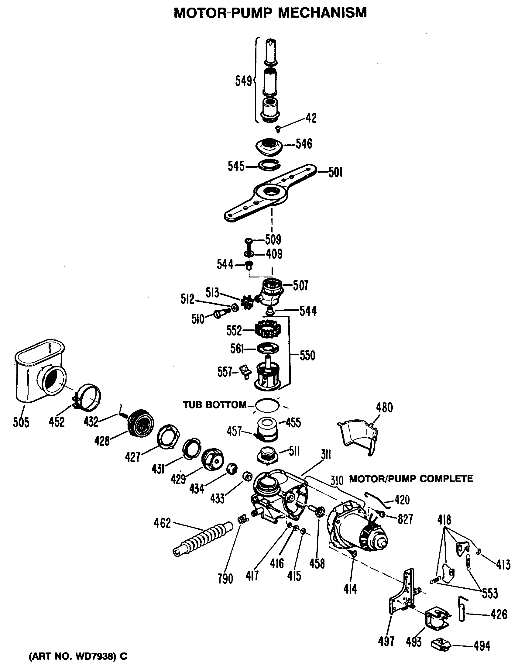 MOTOR-PUMP MECHANISM