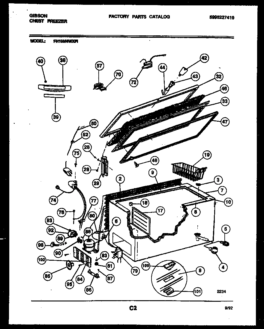 02 - CHEST FREEZER PARTS