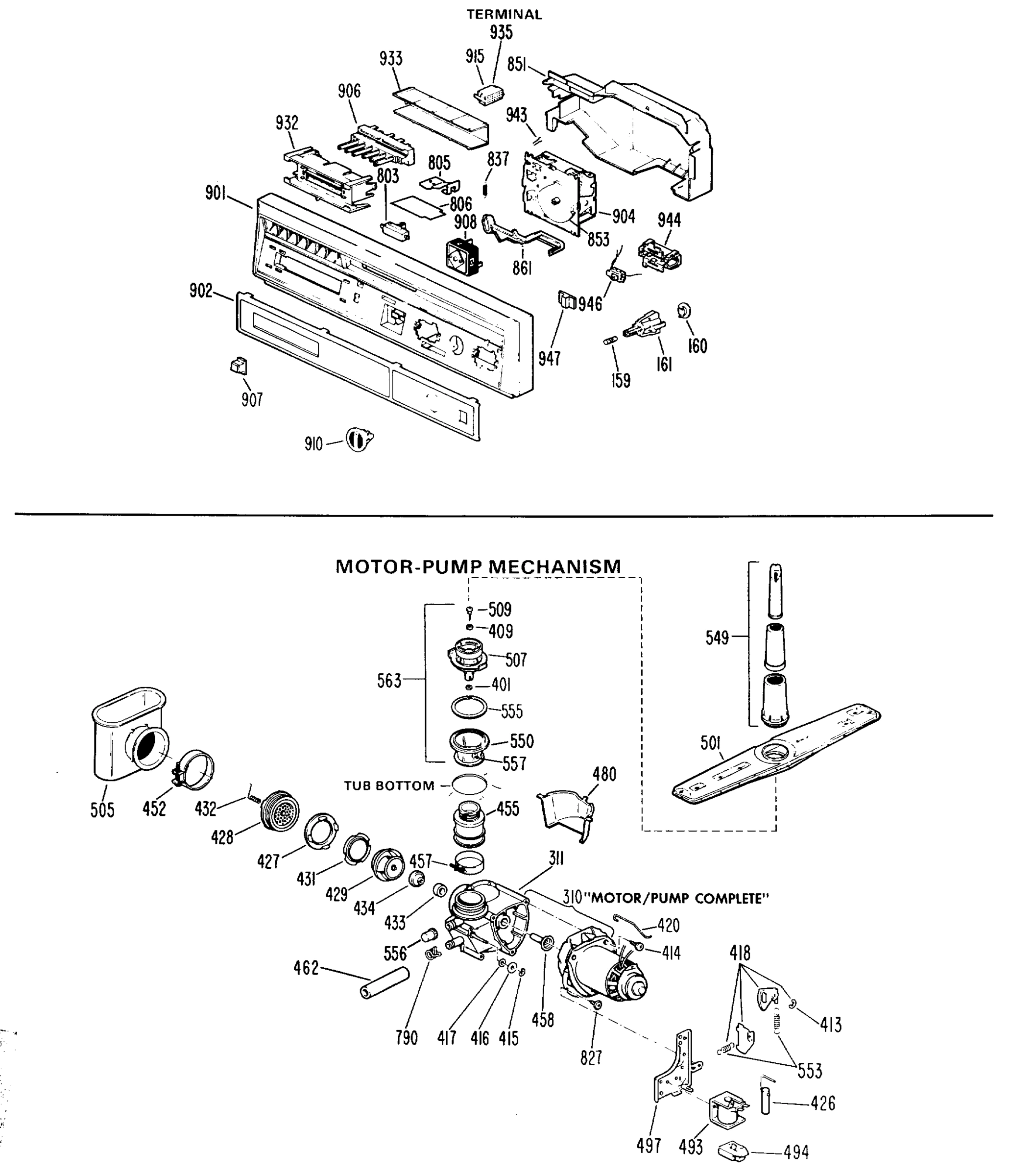 MOTOR-PUMP MECHANISM