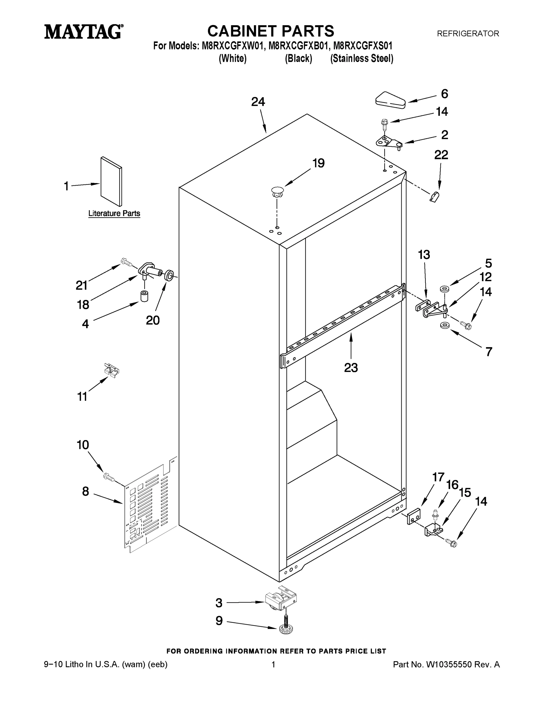 01 - CABINET PARTS