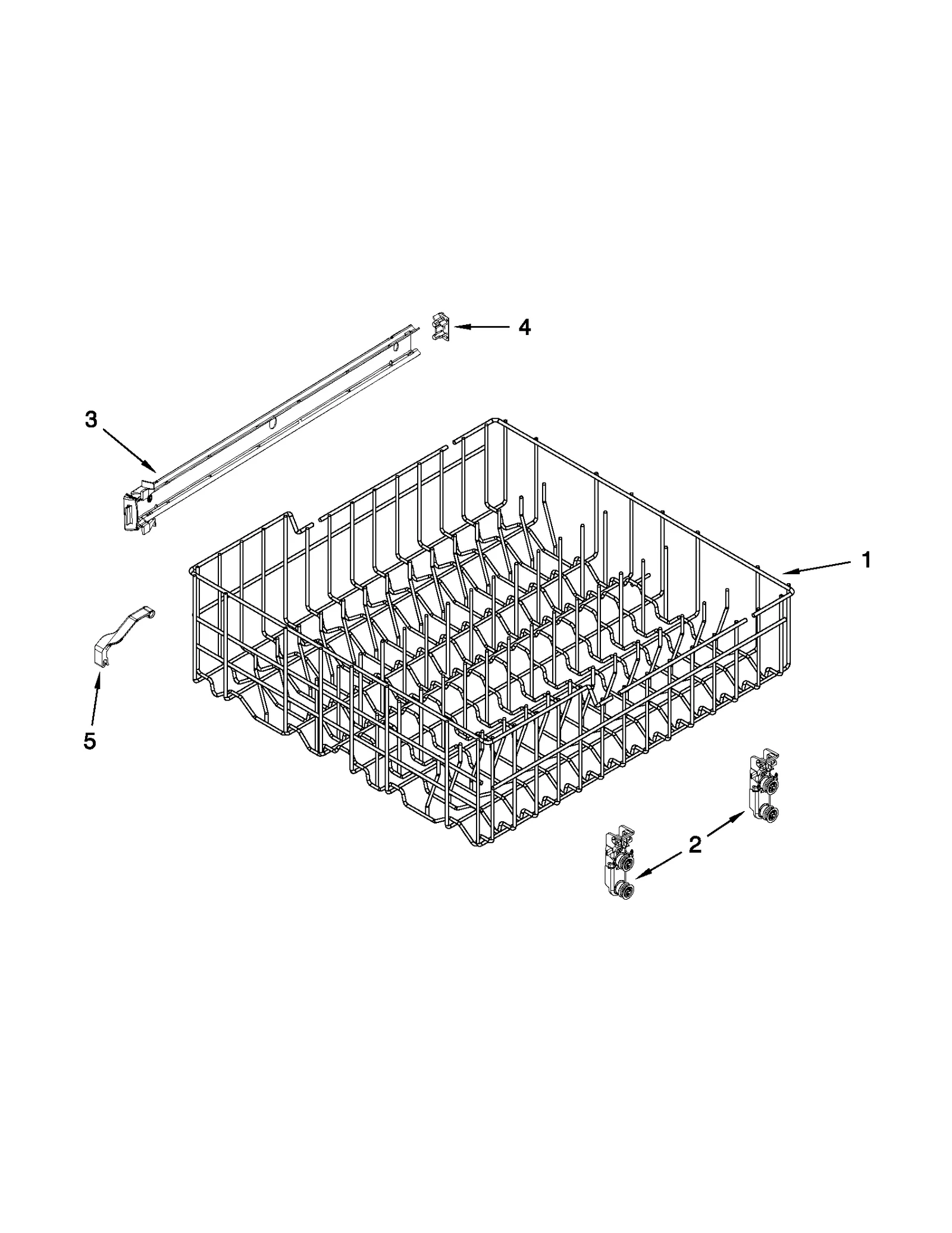 UPPER RACK AND TRACK PARTS