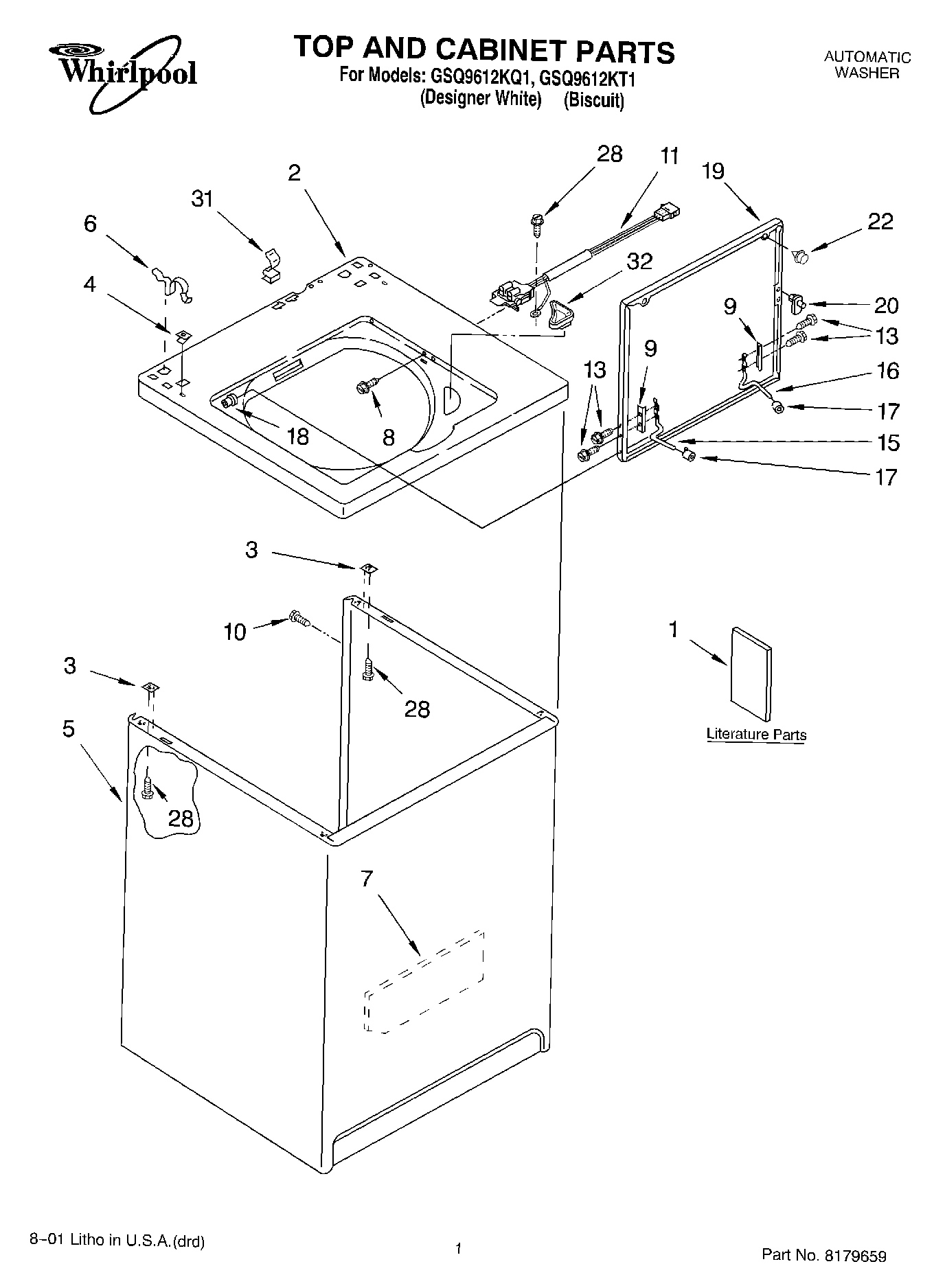 01 - TOP AND CABINET, LITERATURE