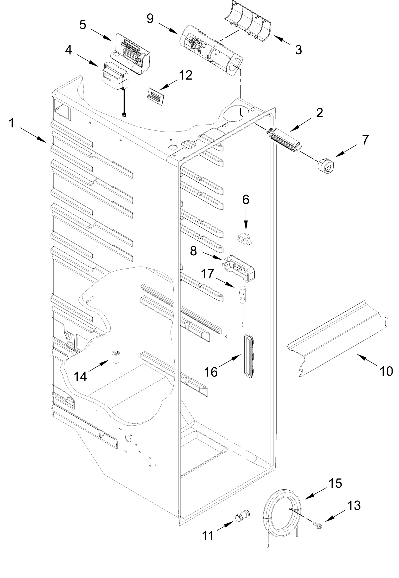 REFRIGERATOR LINER PARTS