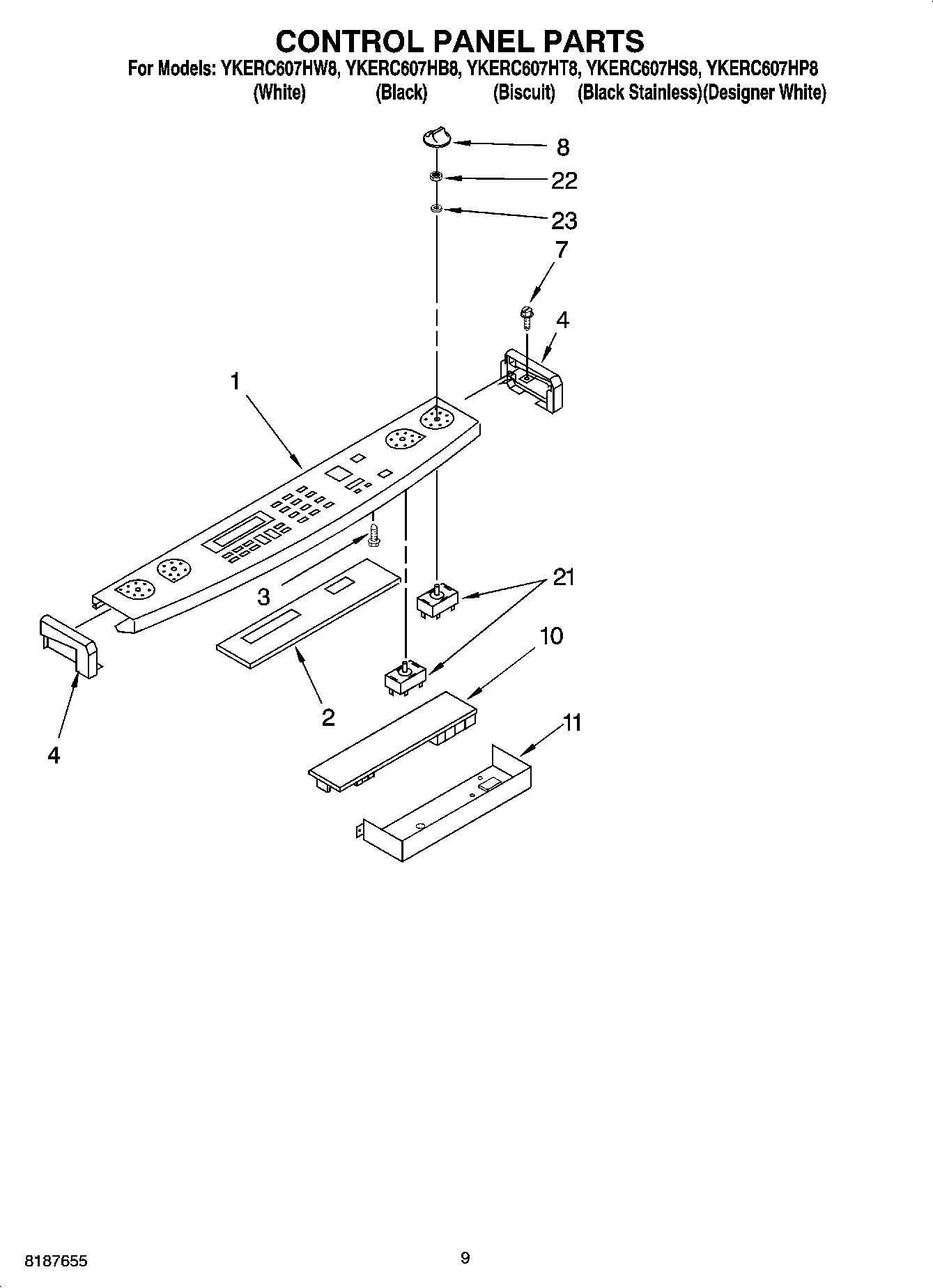 06 - CONTROL PANEL PARTS