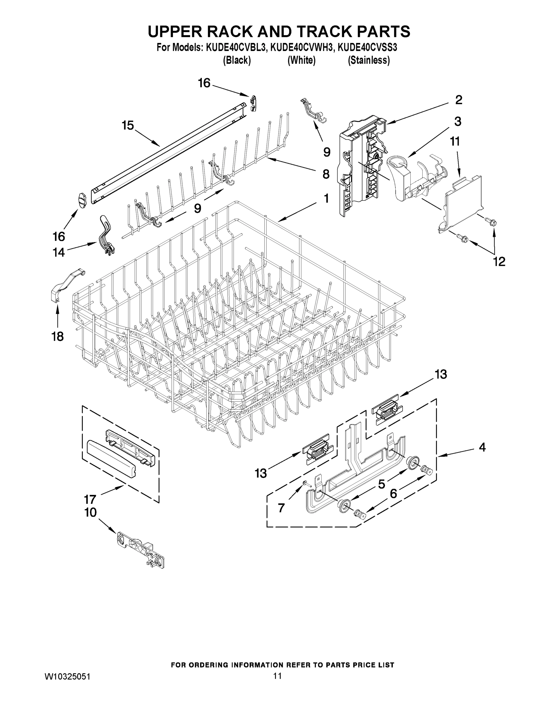 09 - UPPER RACK AND TRACK PARTS