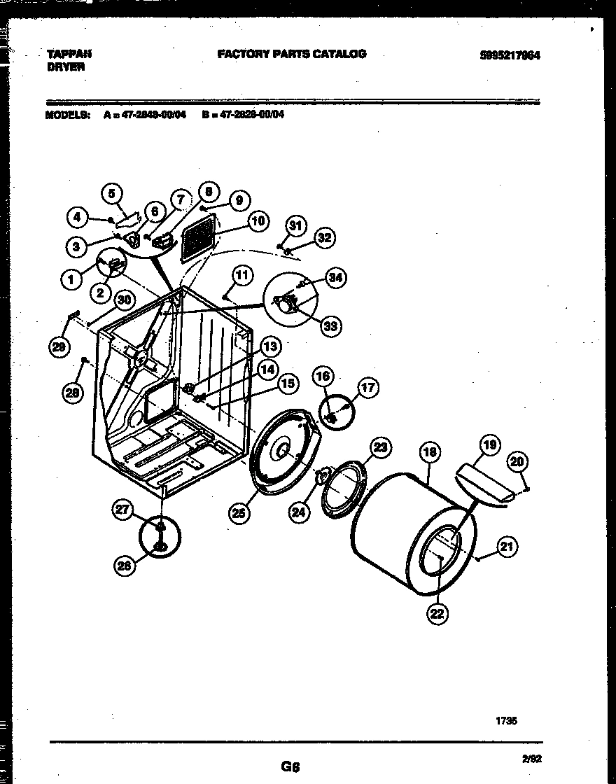 02 - CABINET AND COMPONENT PARTS