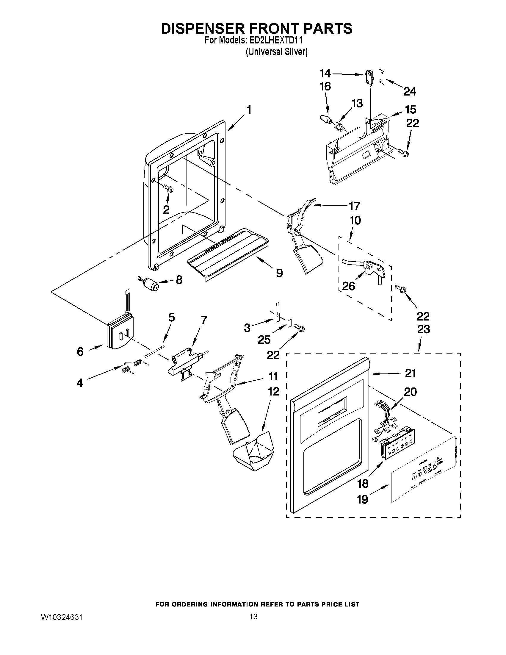08 - DISPENSER FRONT PARTS