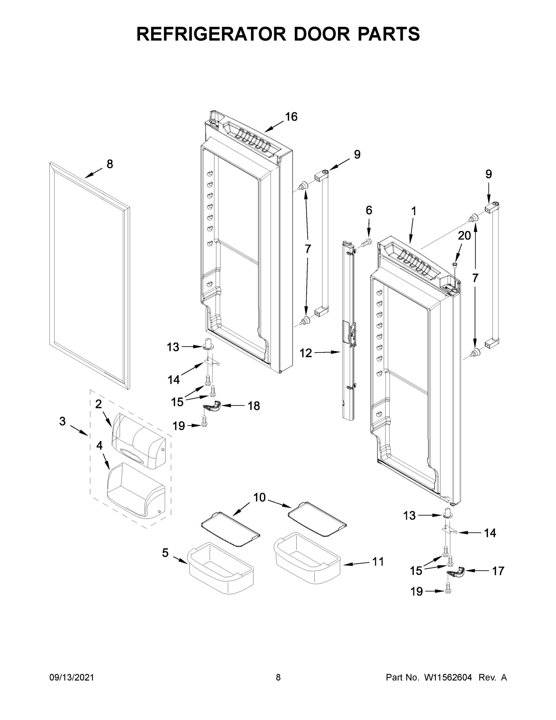 05 - REFRIGERATOR DOOR PARTS