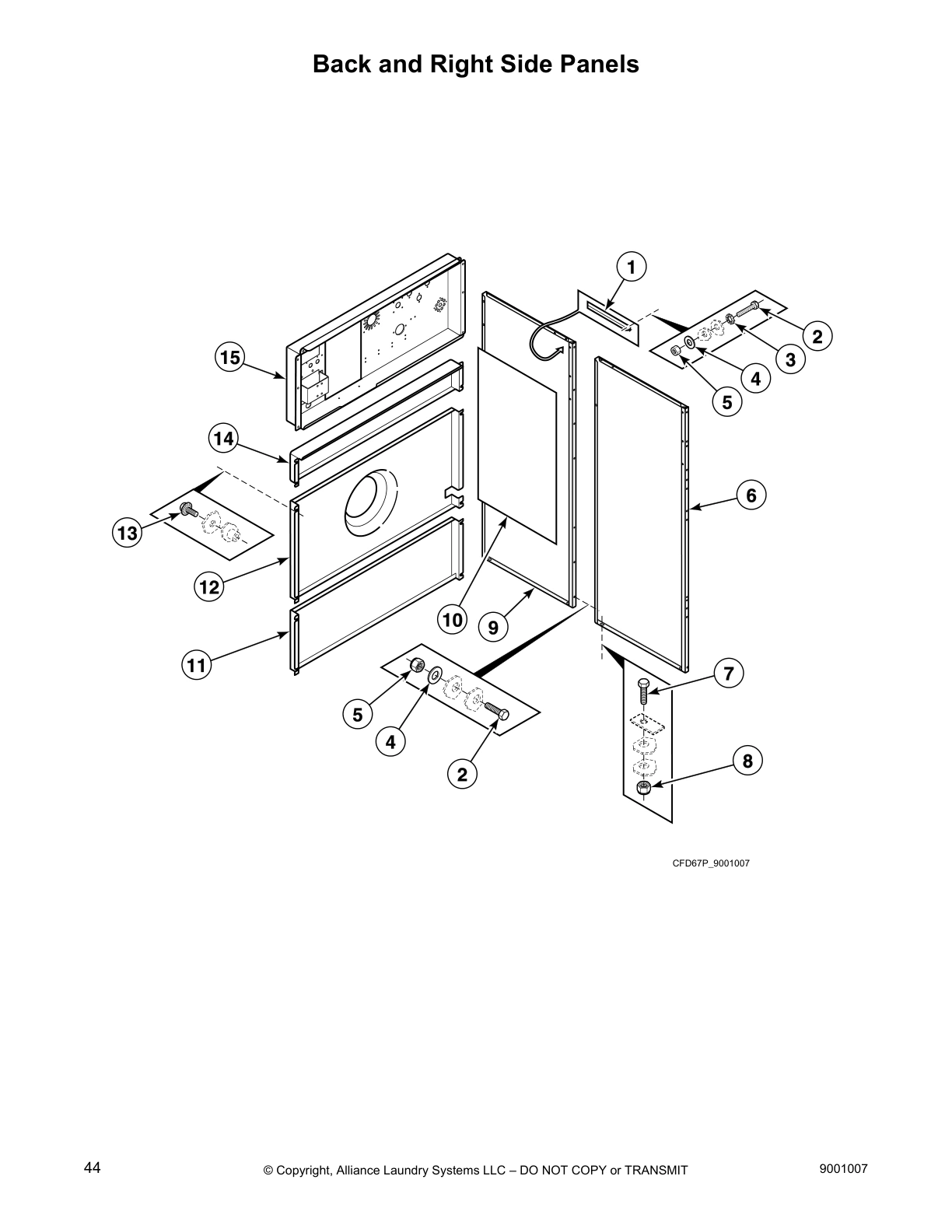 Back and Right Side Panels