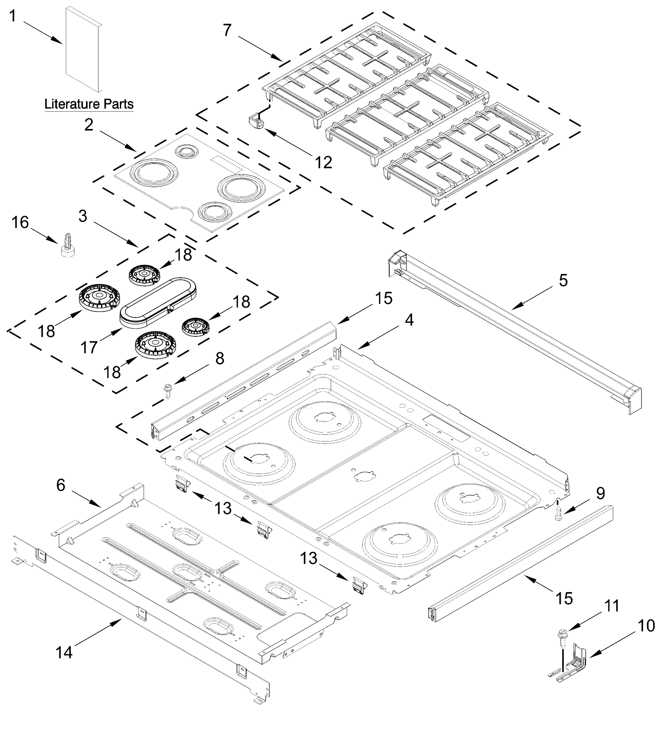 COOKTOP PARTS