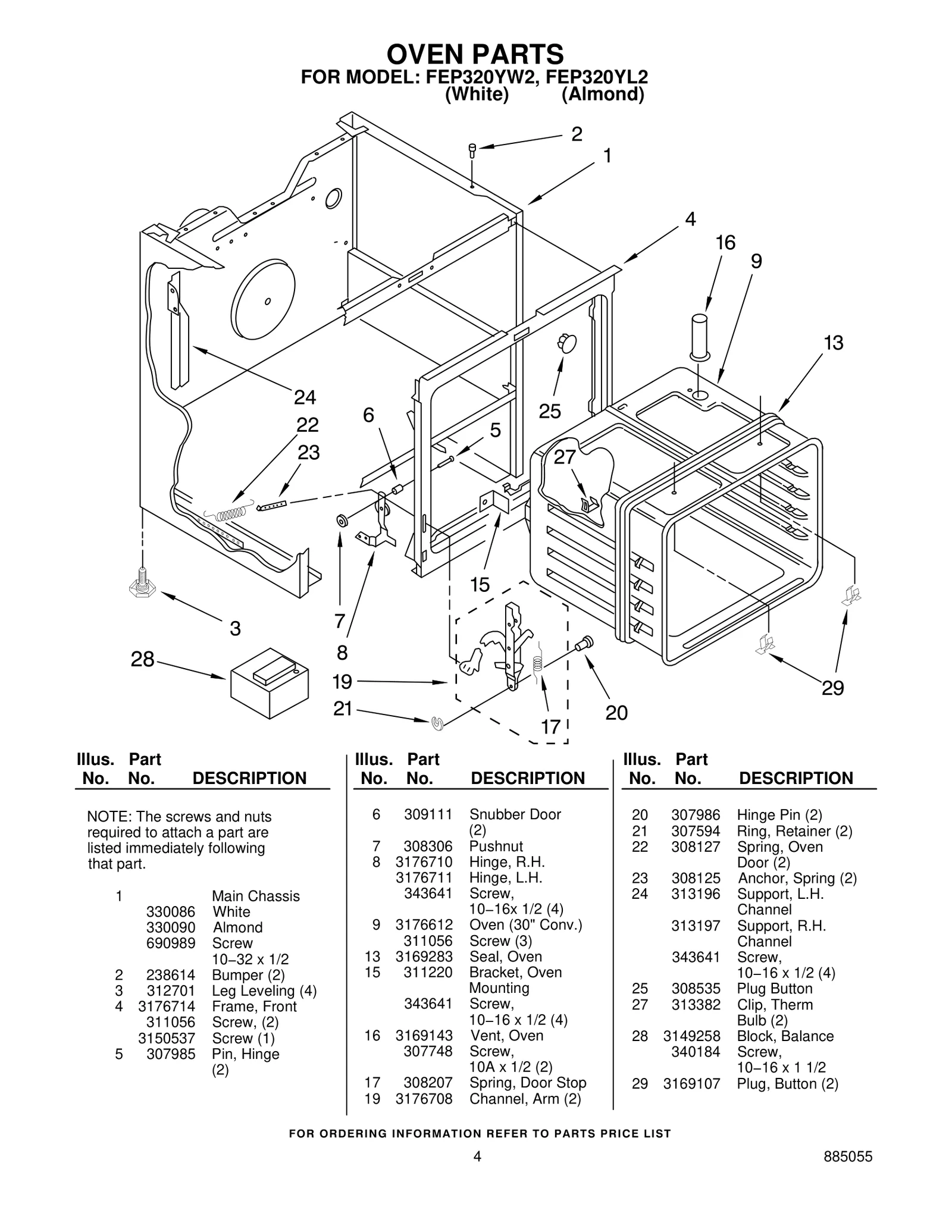 OVEN PARTS