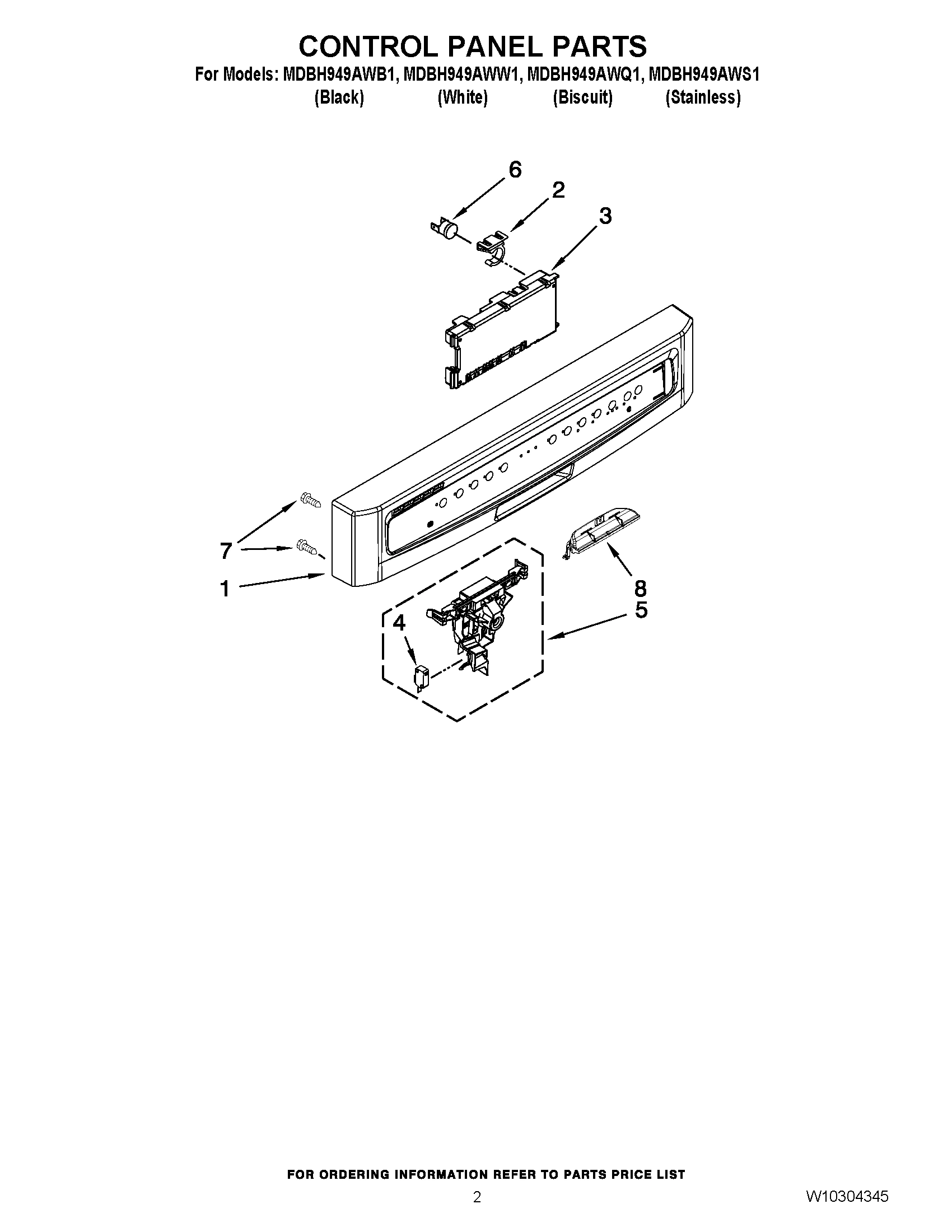 02 - CONTROL PANEL PARTS