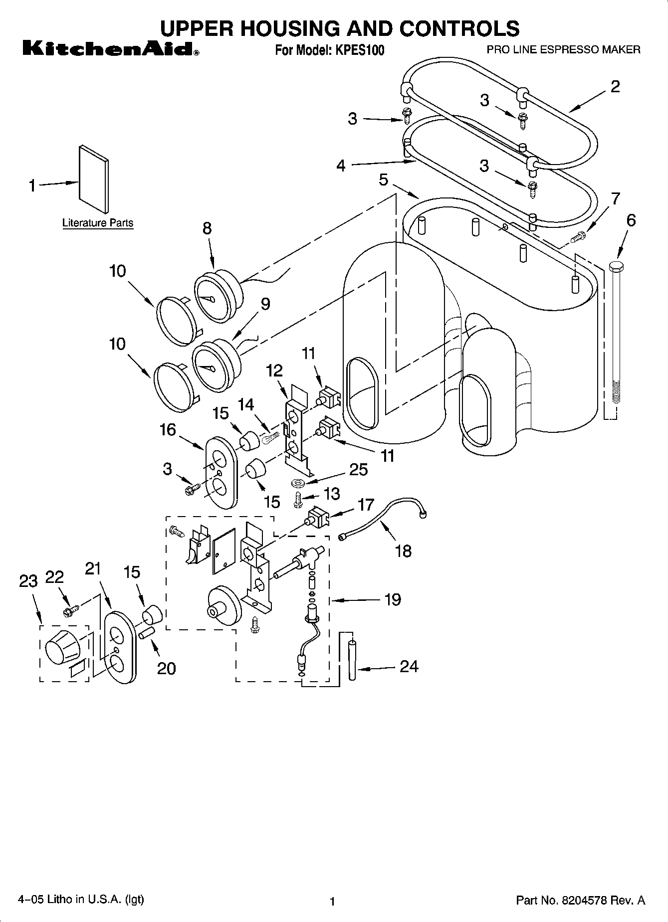01 - UPPER HOUSING AND CONTROLS