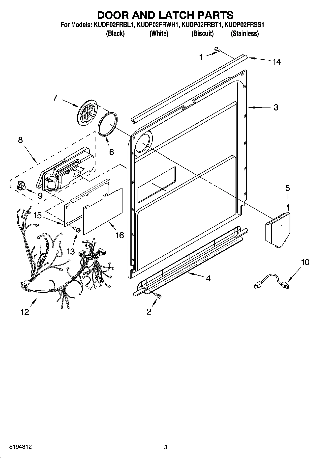 03 - DOOR AND LATCH PARTS
