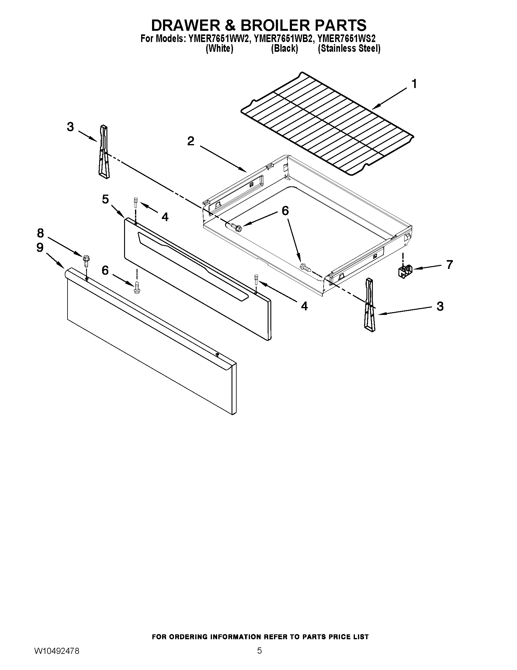 04 - DRAWER & BROILER PARTS