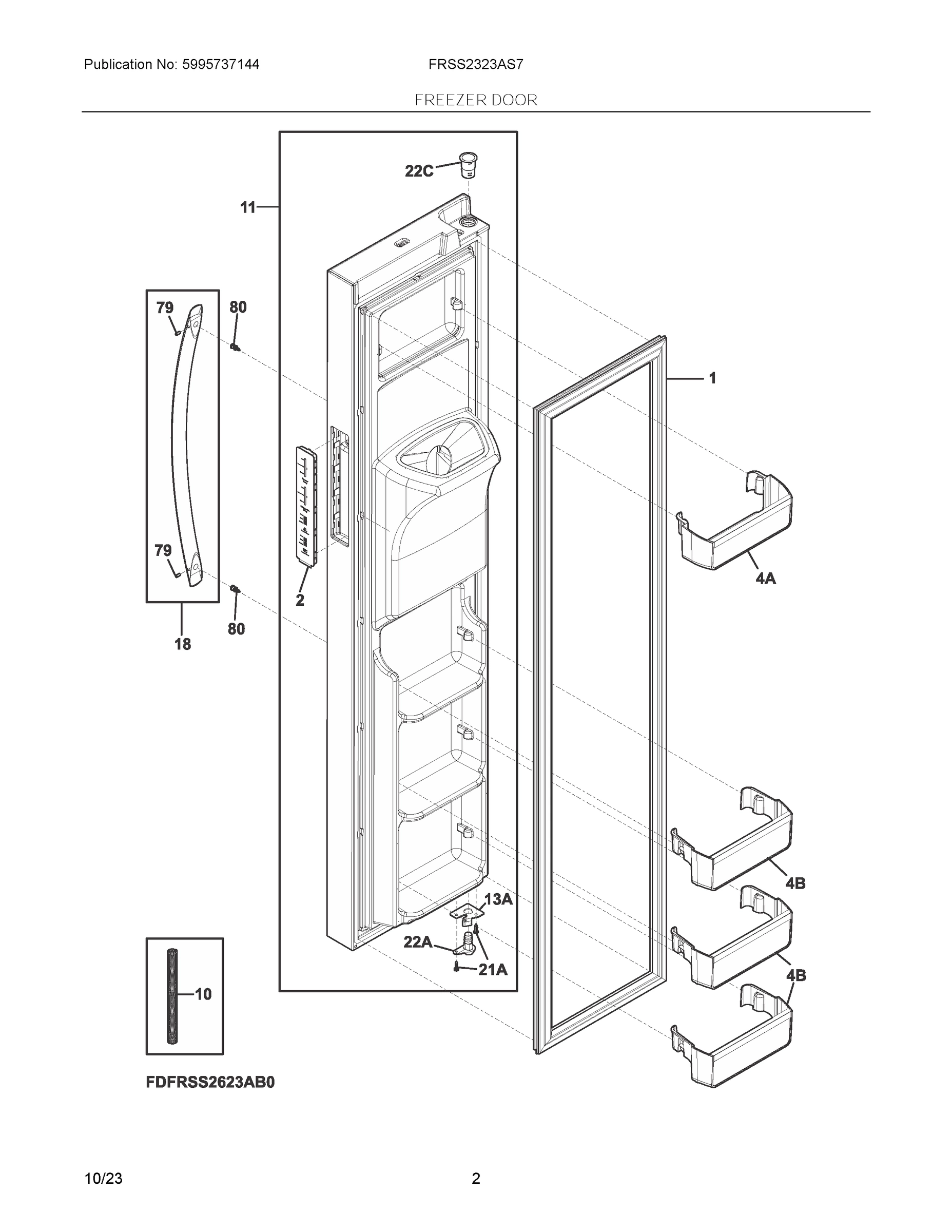 02 - FREEZER DOOR