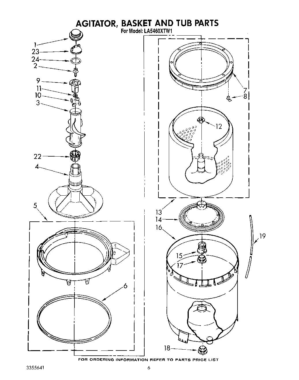 05 - AGITATOR, BASKET AND TUB
