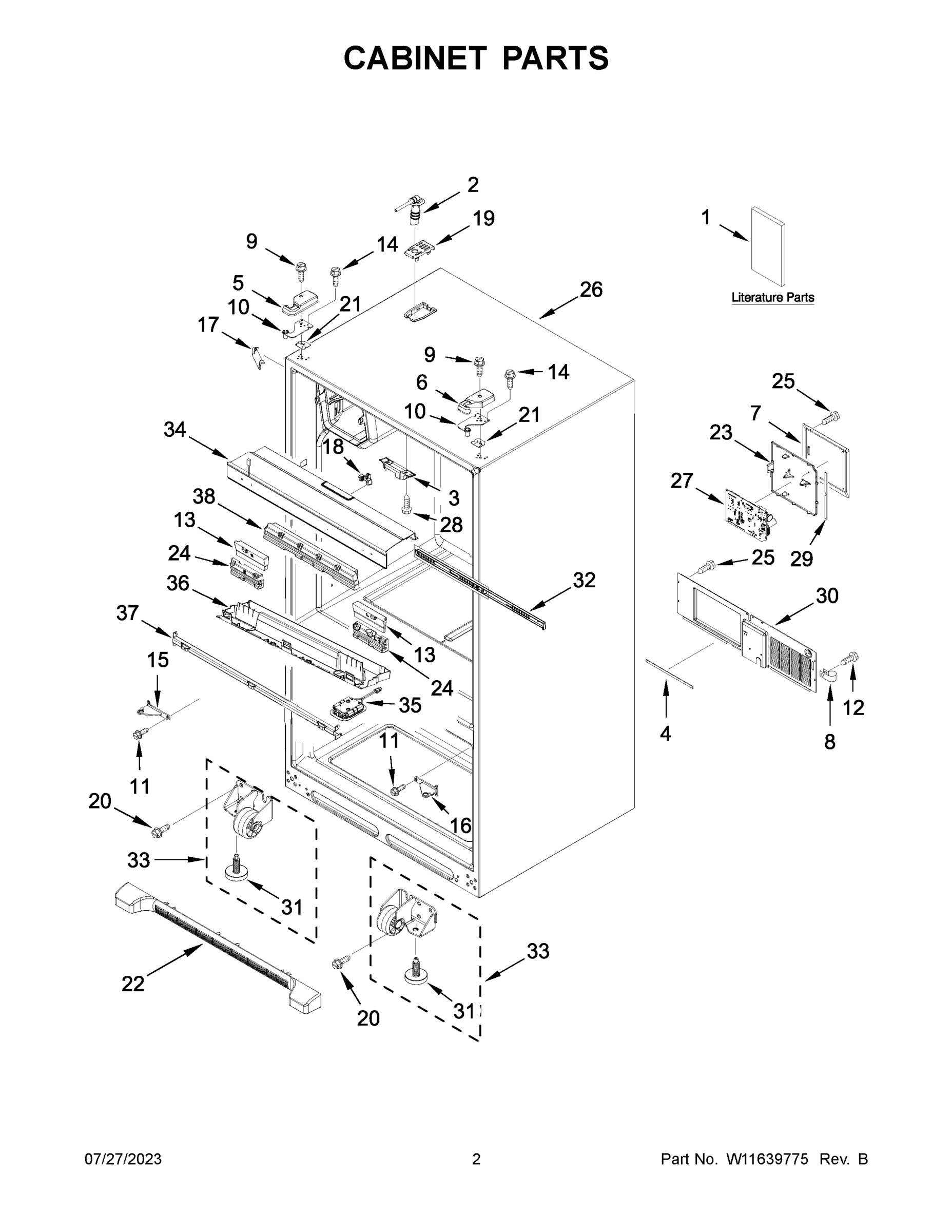 02 - CABINET PARTS
