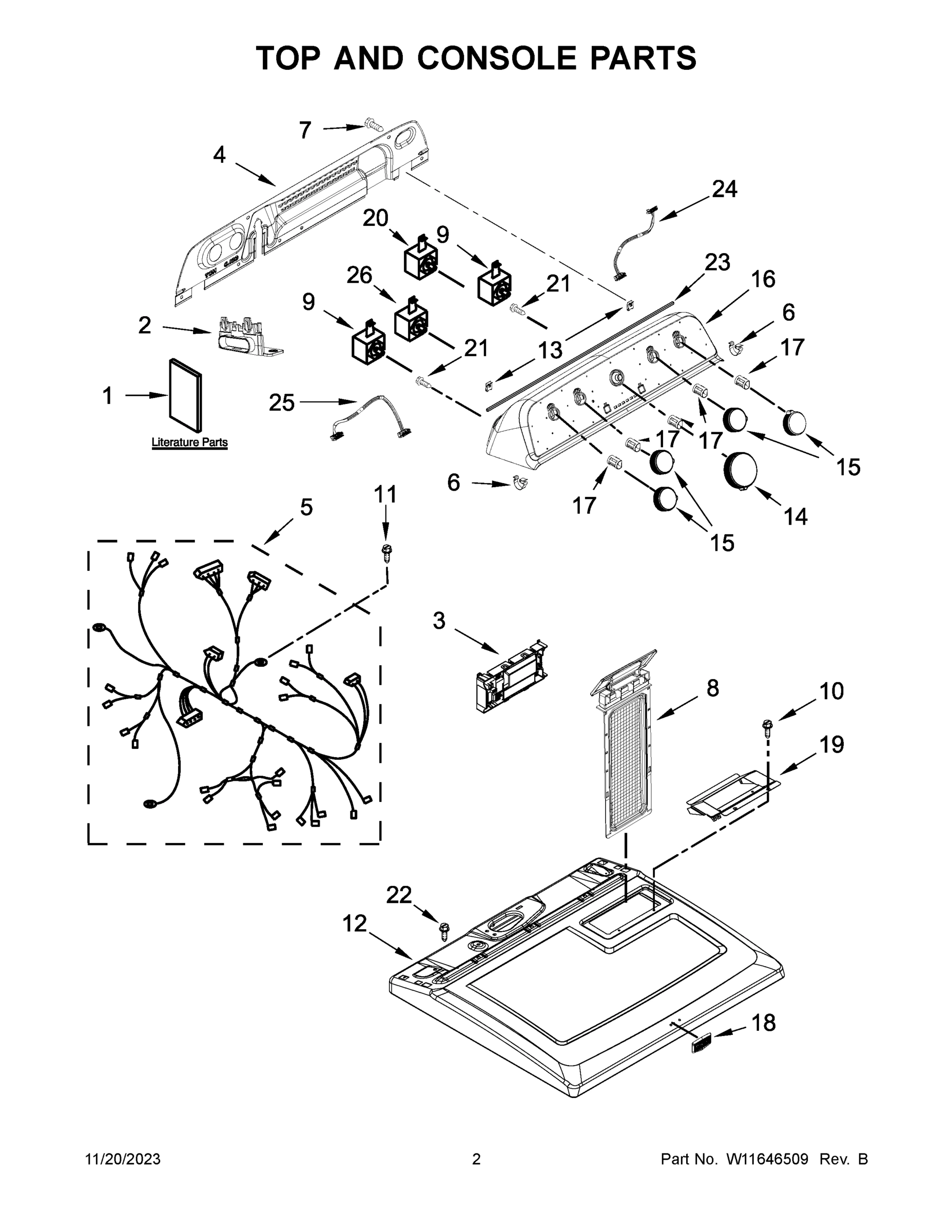 02 - TOP AND CONSOLE PARTS