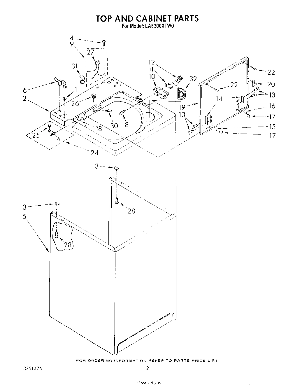 02 - TOP AND CABINET , LITERATURE AND OPTIONAL