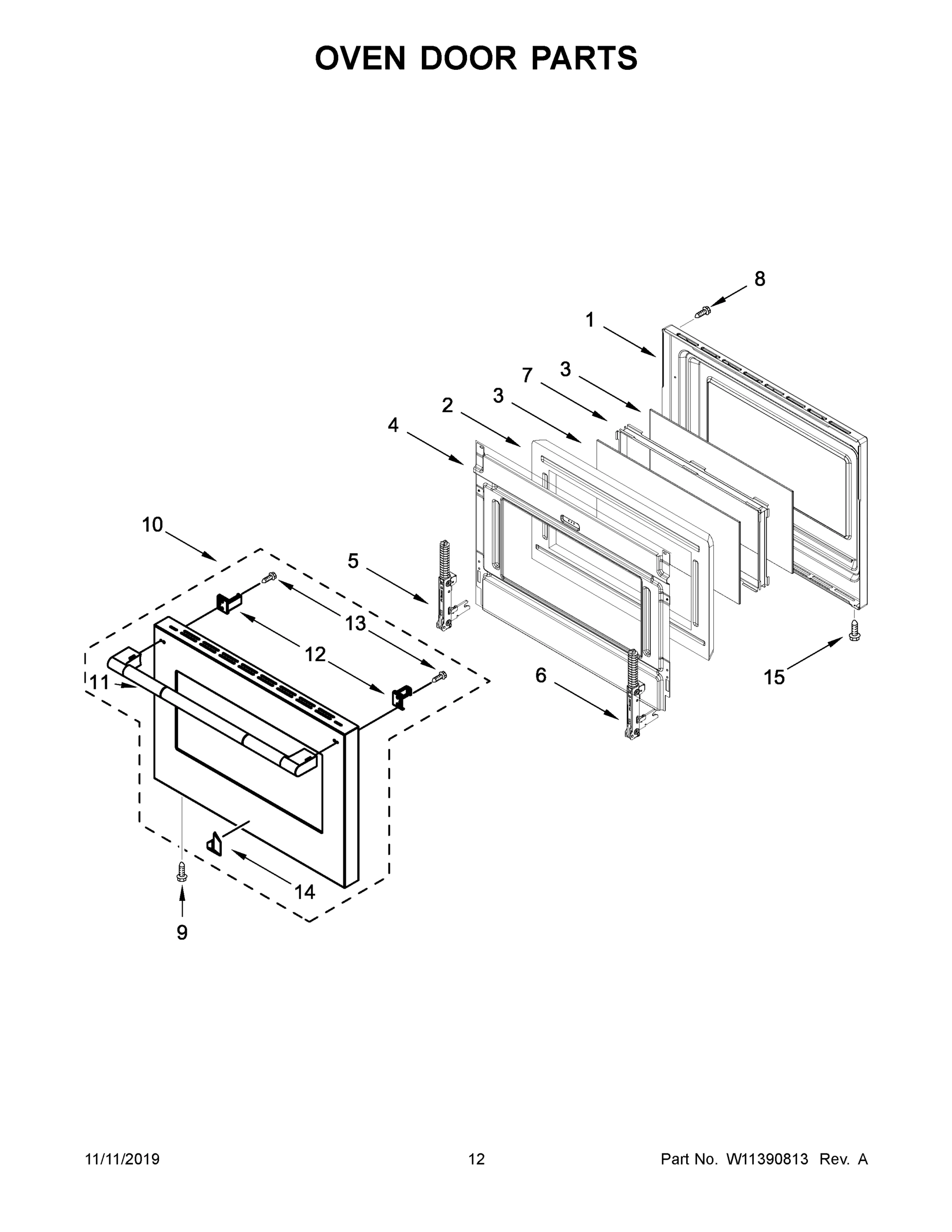 07 - OVEN DOOR PARTS