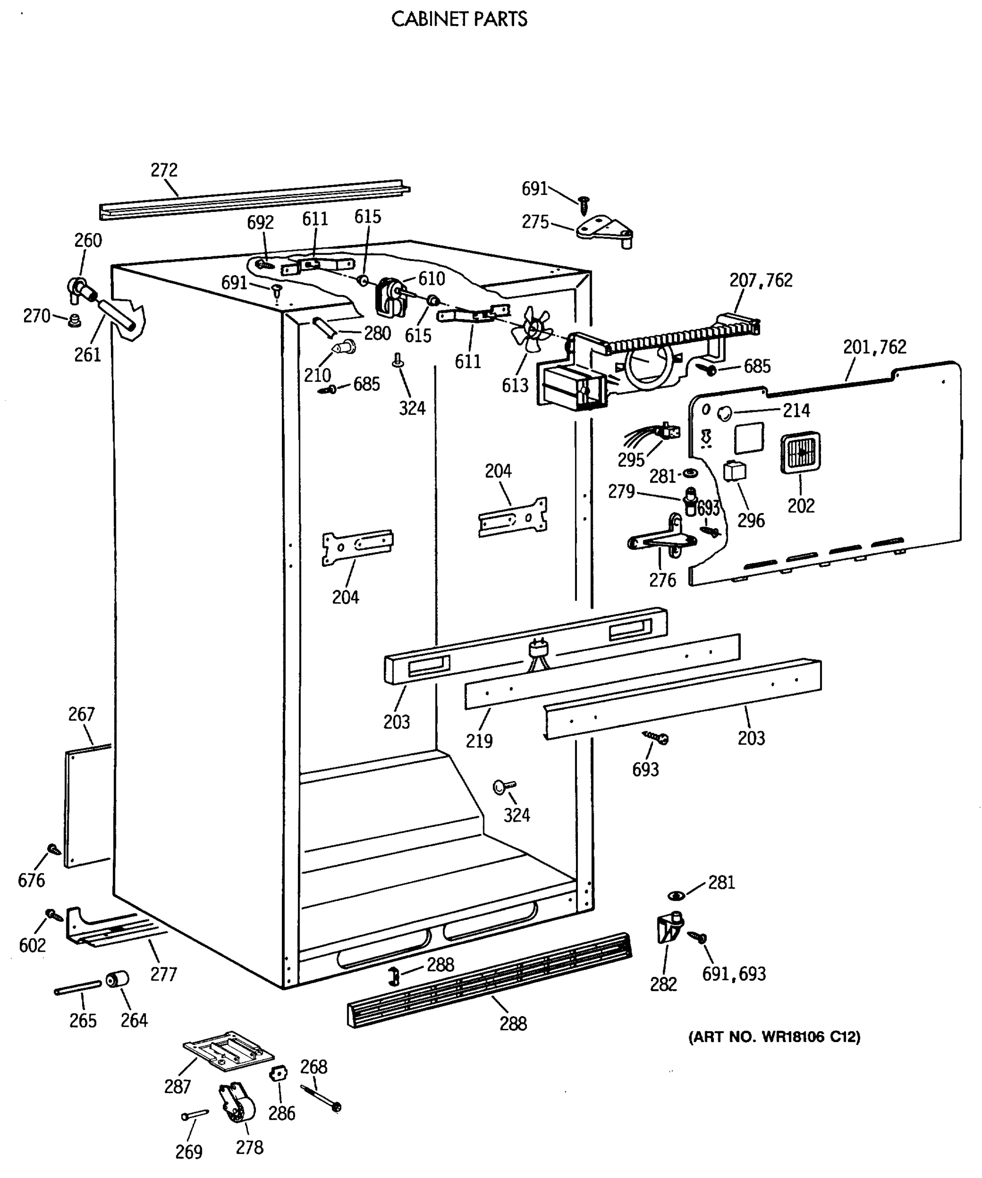 CABINET PARTS