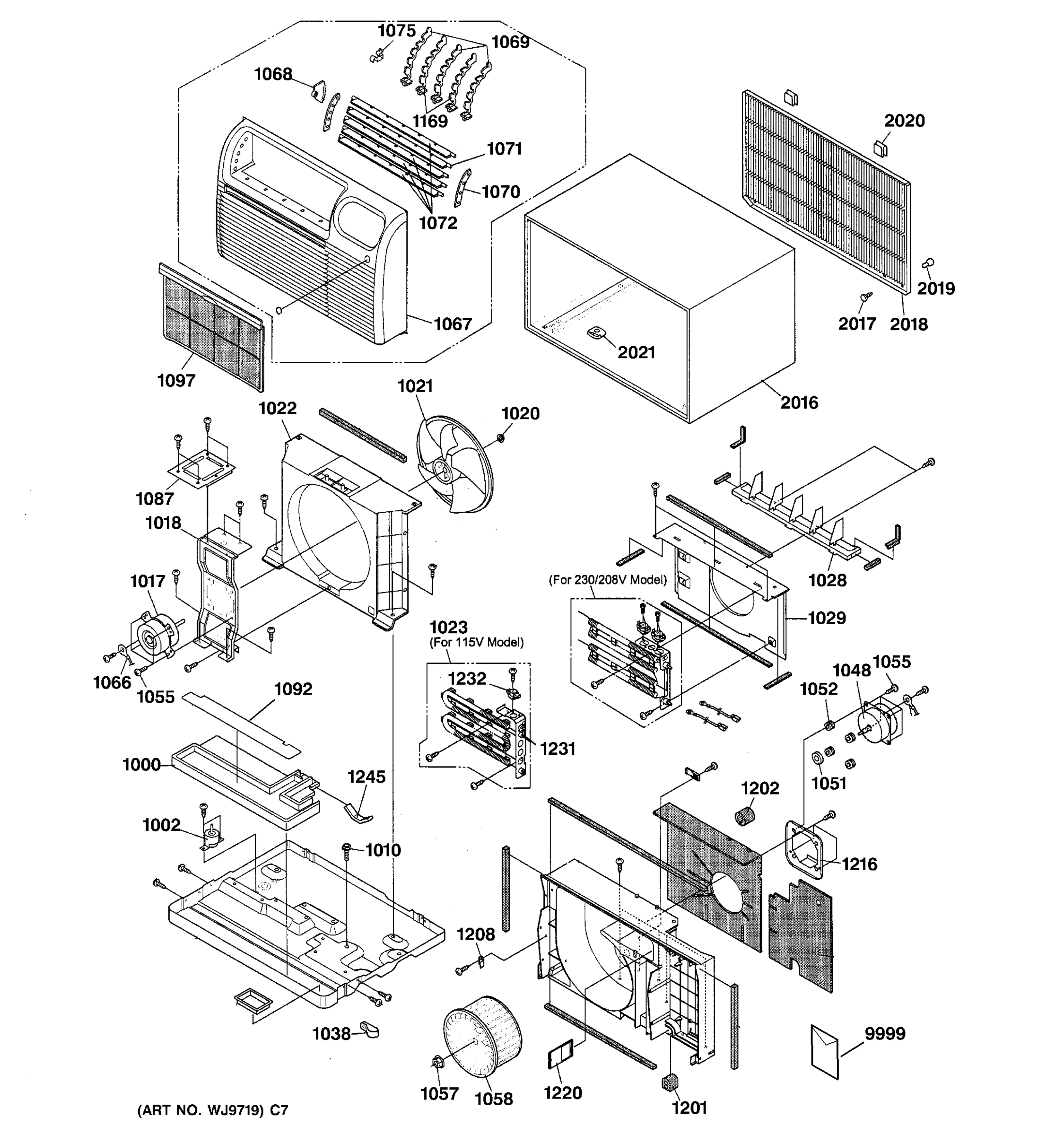 CABINET & COMPONENTS