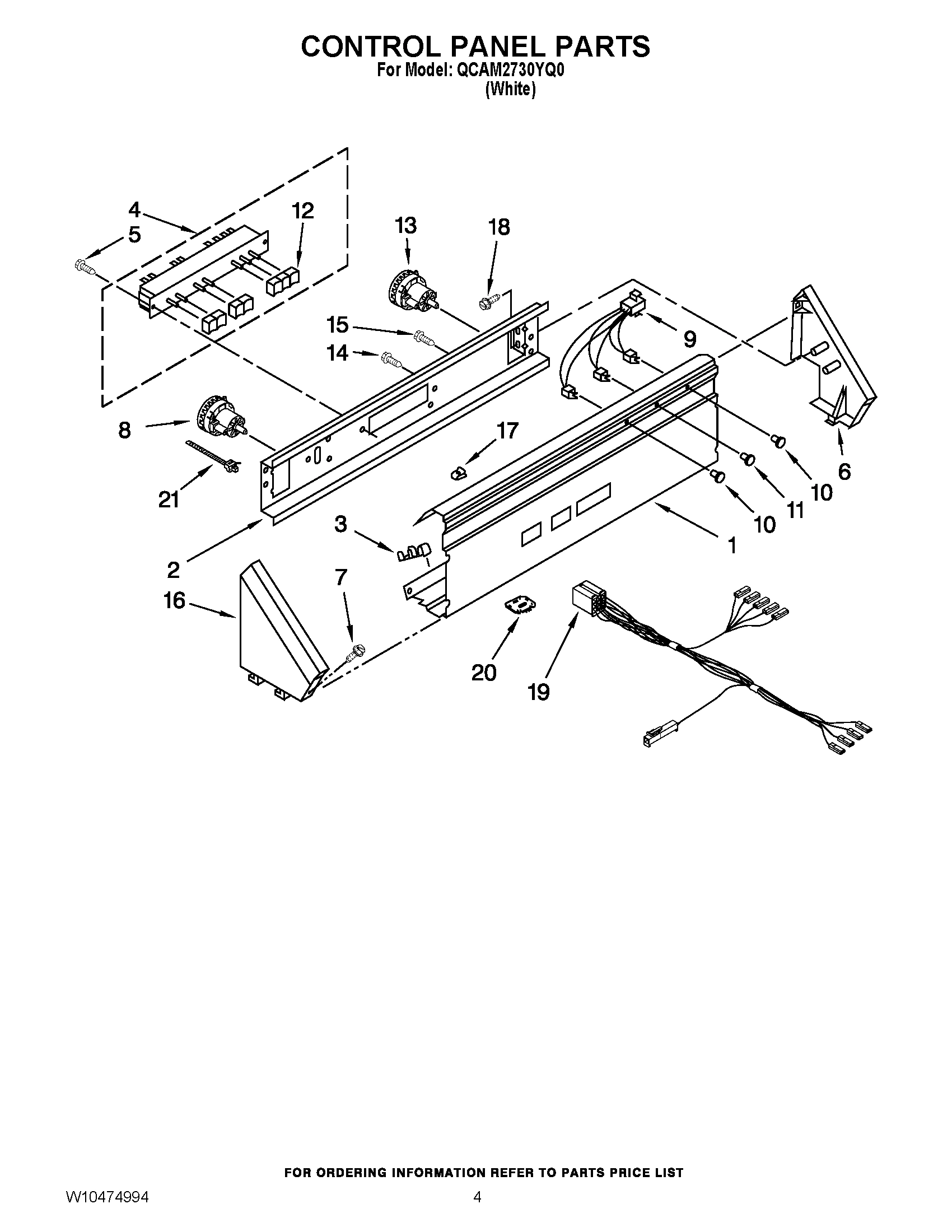 02 - CONTROL PANEL PARTS